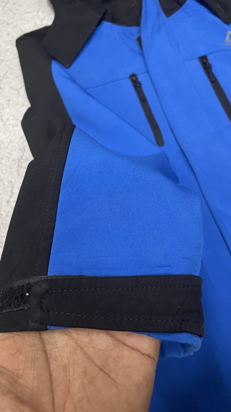 Reebok Blue Black Fleece Lined Jacket Size L
