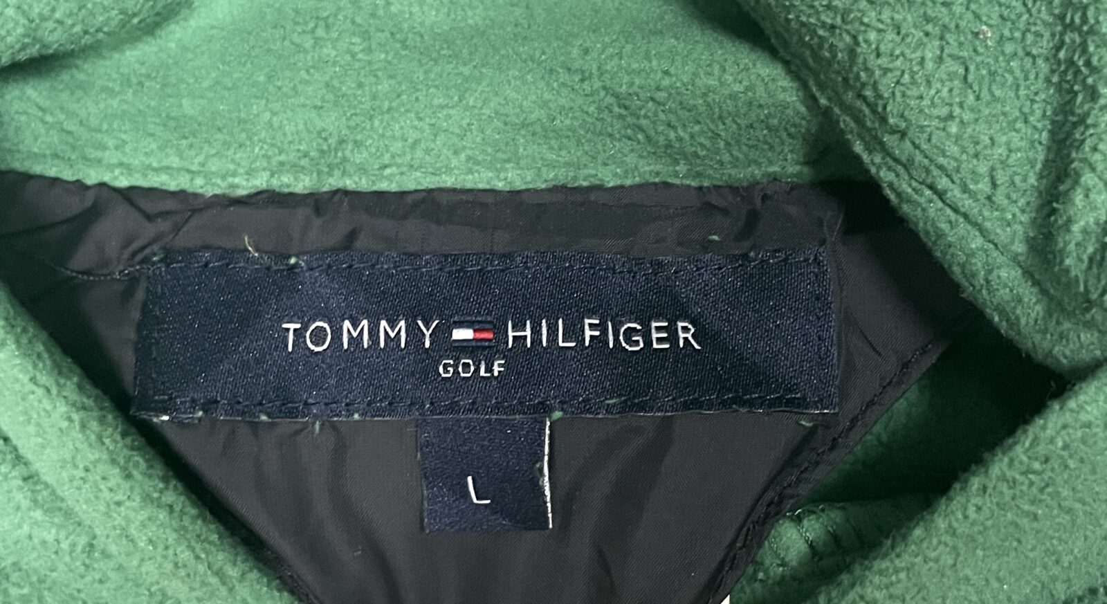 Tommy Hillfiger Golf Reverse Jacket High Neck Size L Black Green