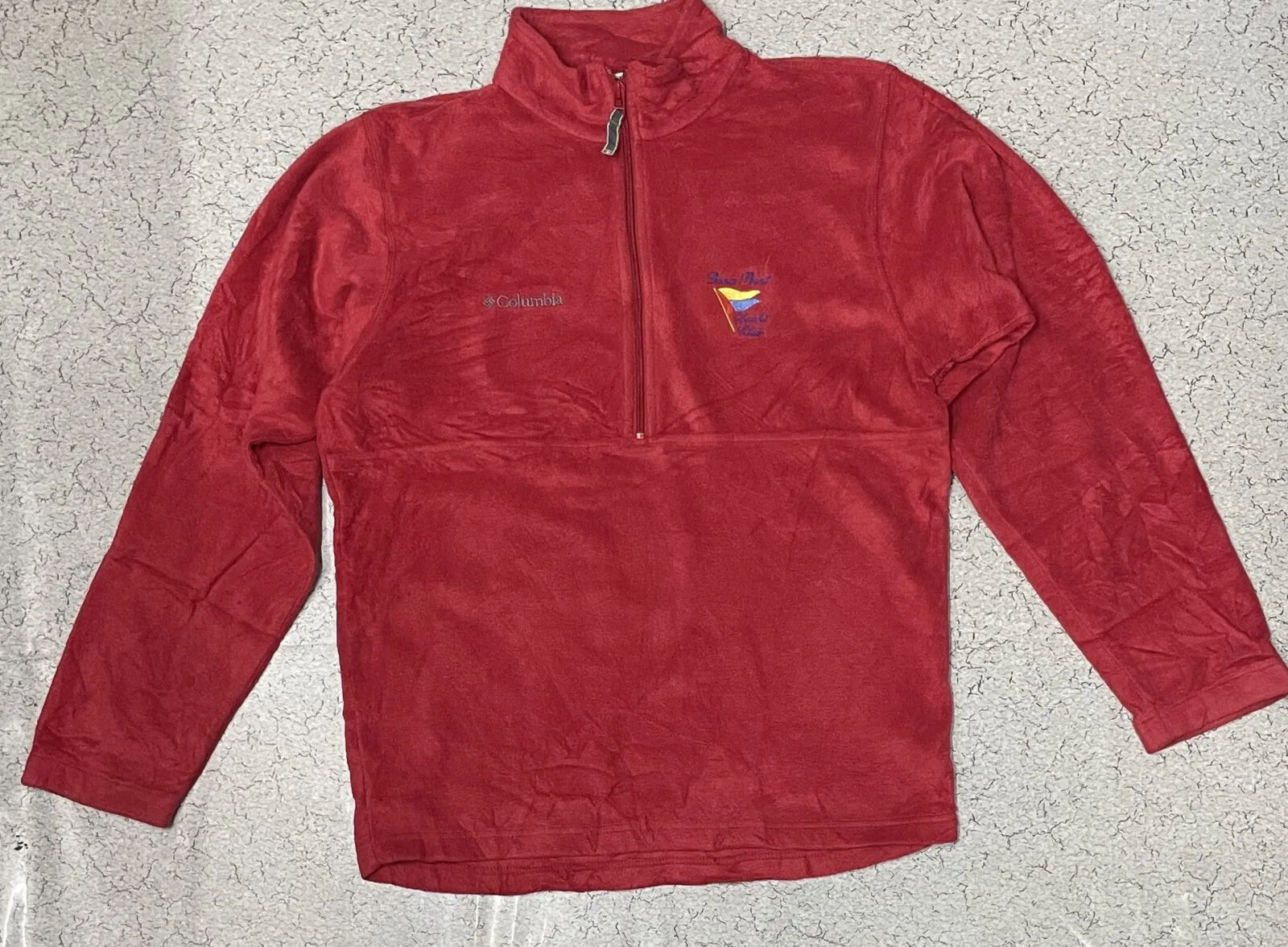 Columbia Men’s Winter Sweatshirt Fleece Size Xl Red