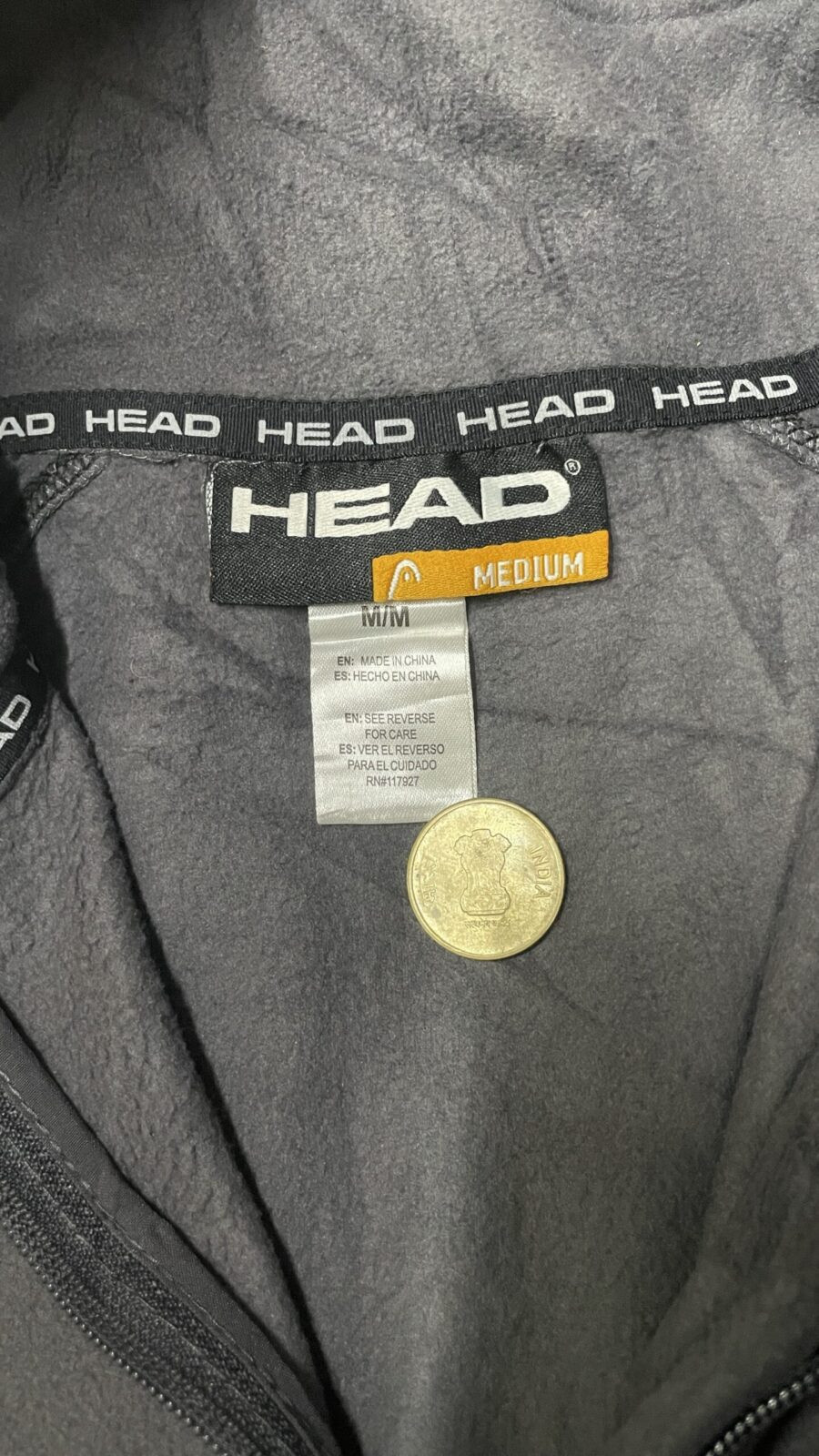 Head Men’s winter Sweatshirt Grey size XL