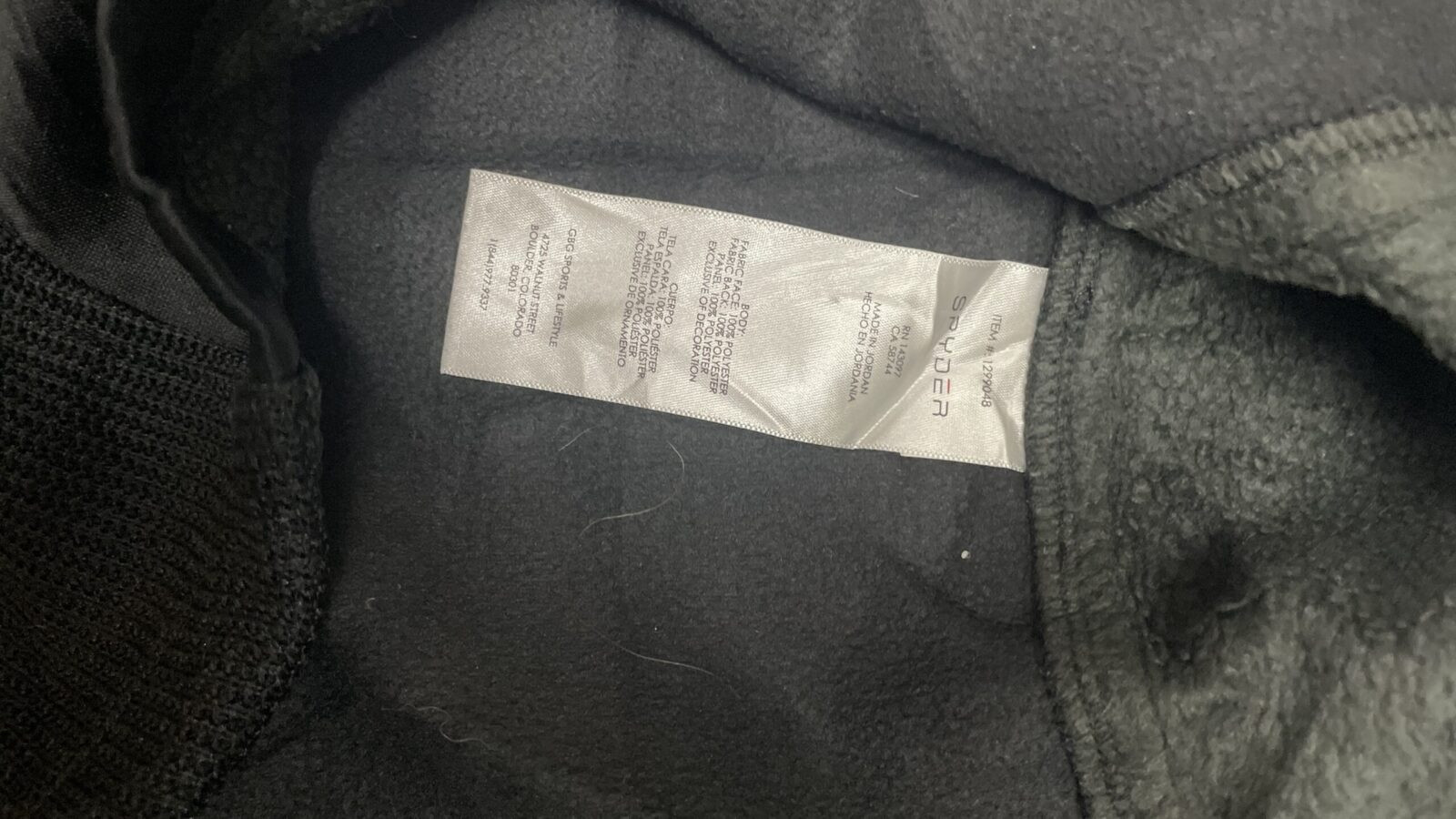 Spyder Half-Zip Performance Fleece | Black | Size M