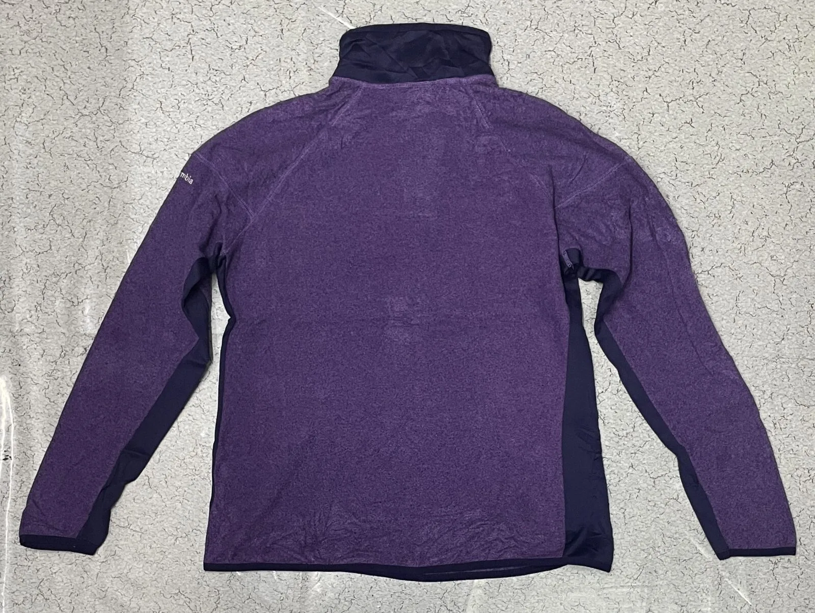 Columhia Omi Wick half zip up winter Sweater unisex purple size L