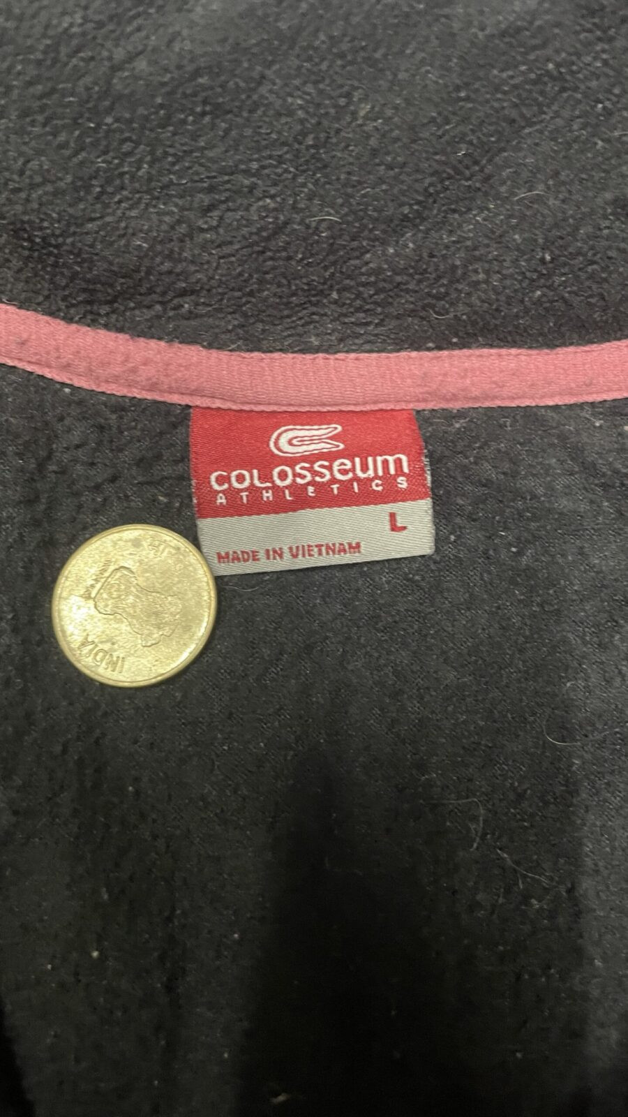 Colosseum Atheletics Winter Track Jacket lite weight black size M