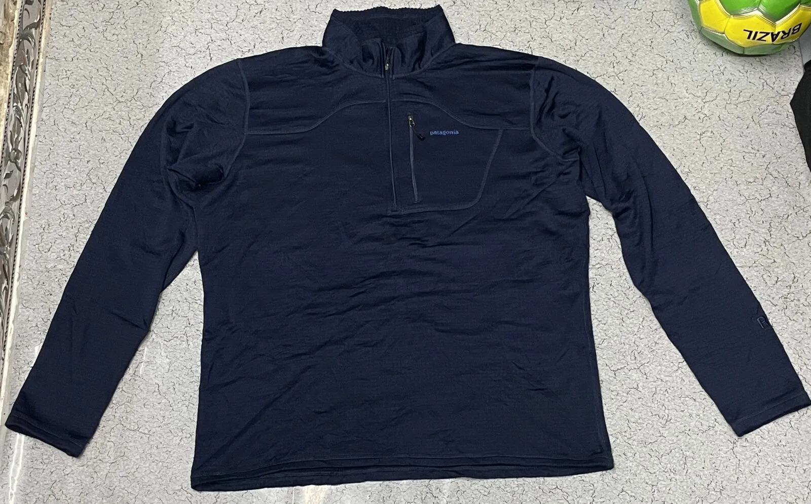 Patagonia Polartec Power Dry Men's Winter Sweater blue size XXl