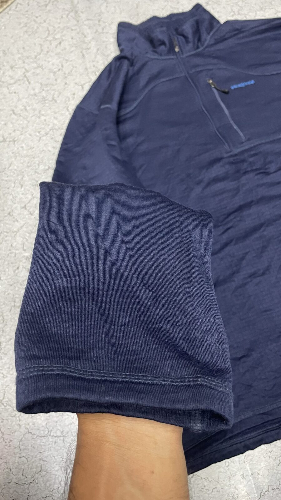 Patagonia Polartec Power Dry Men's Winter Sweater blue size XXl