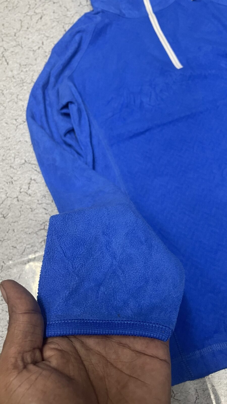 Columbia Long Neck Winter Sweatshirt Lite Weight Size S Blue