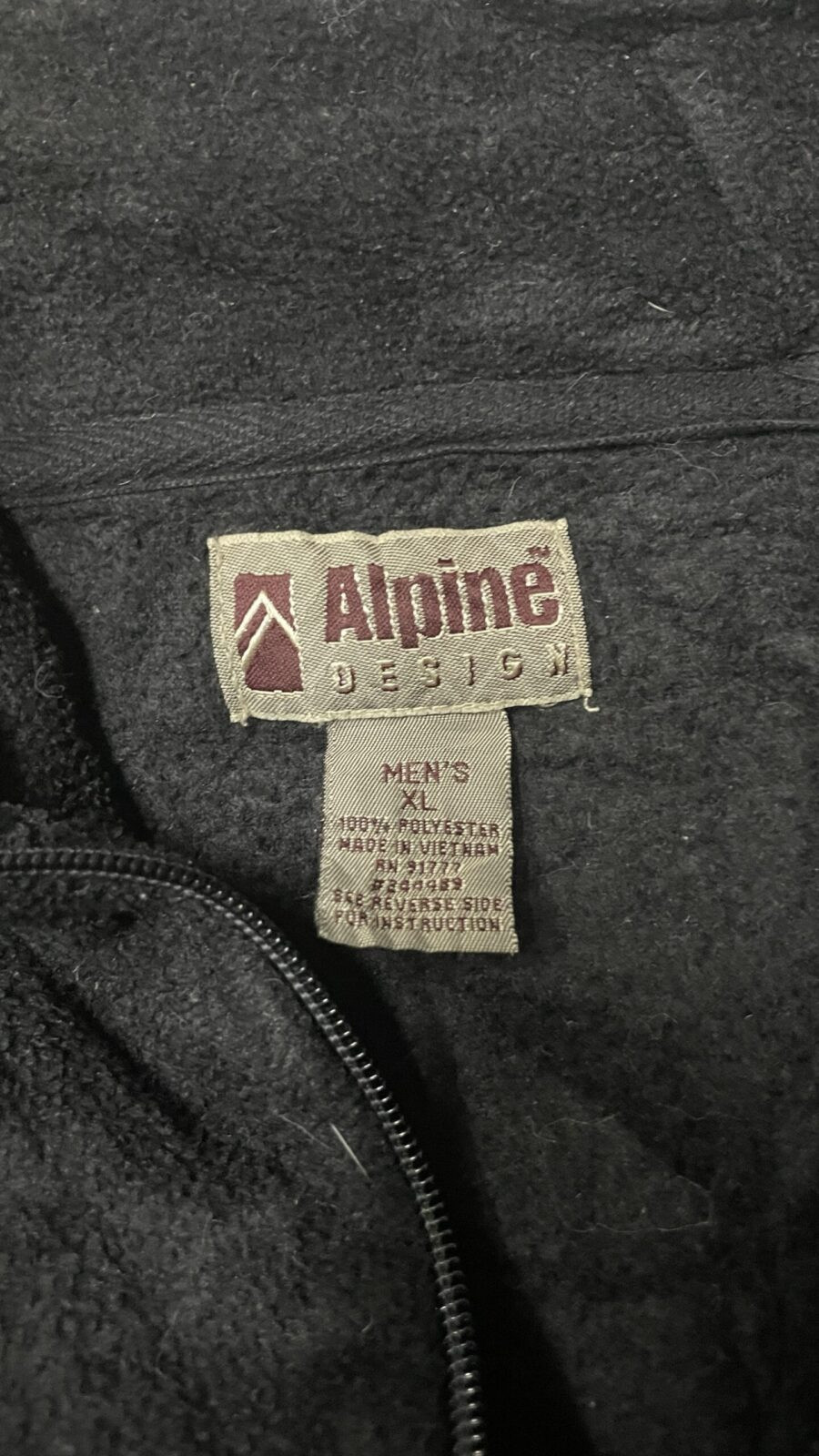 Alpine Designs Winter Unisex Sweatshirt black Grey Size XL