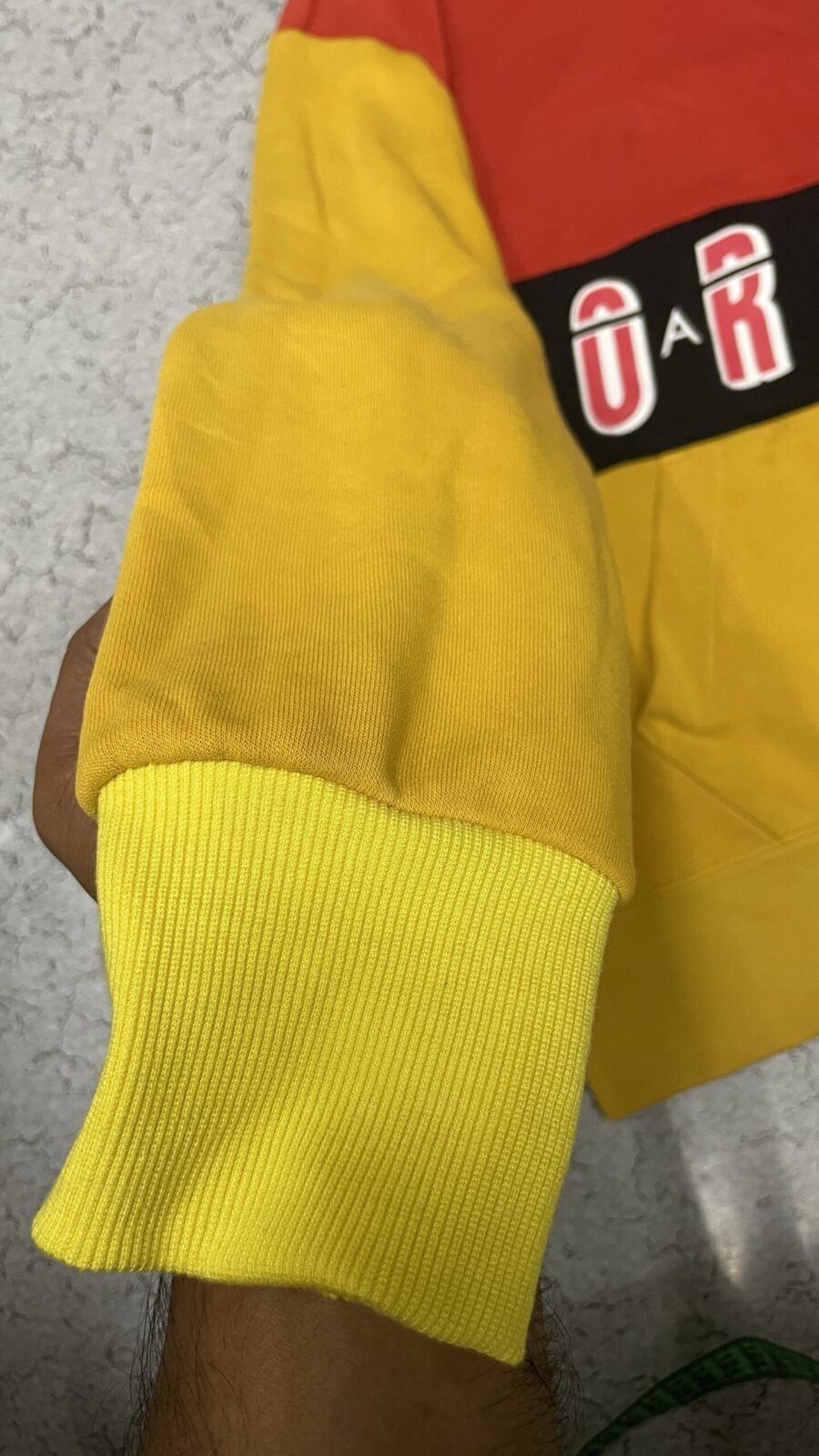 Jordan Air GSM hoodie red yellow size S