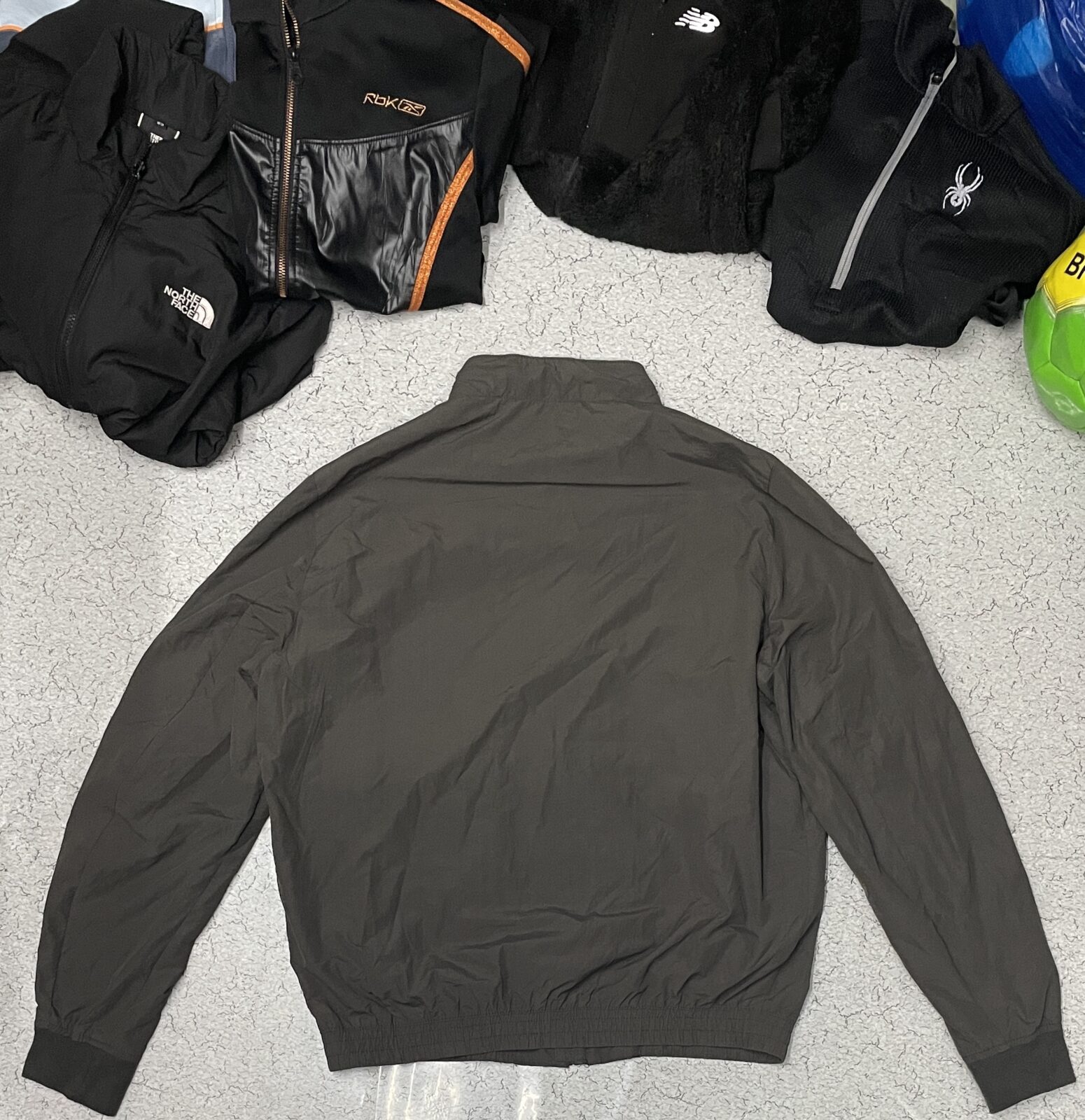Zara Men’S Lightweight Winter Bomber Jacket Dark Grey Size Xl