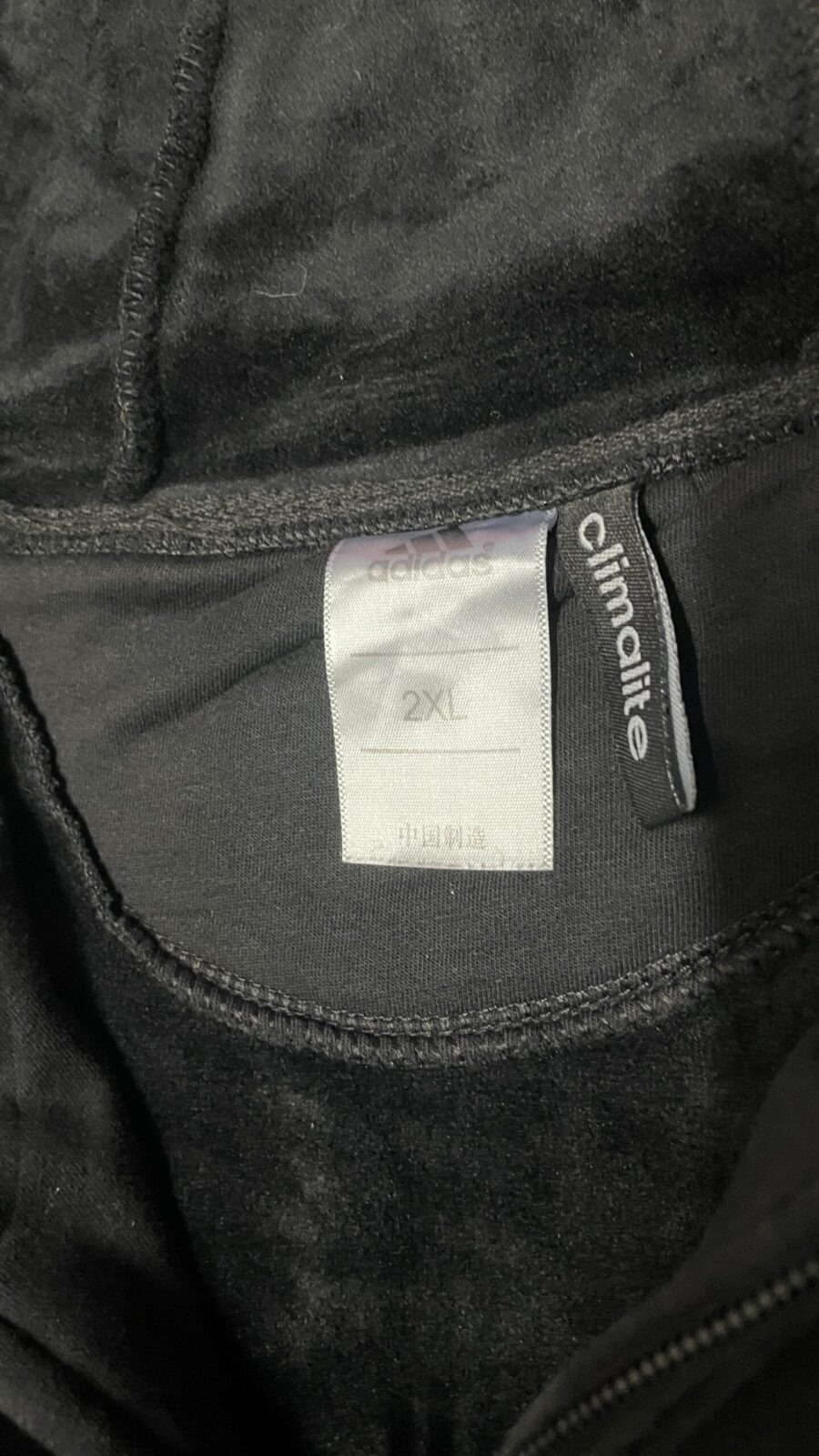 Adidas Climelite Hooded Full Sleeve Tshirt black Size XL