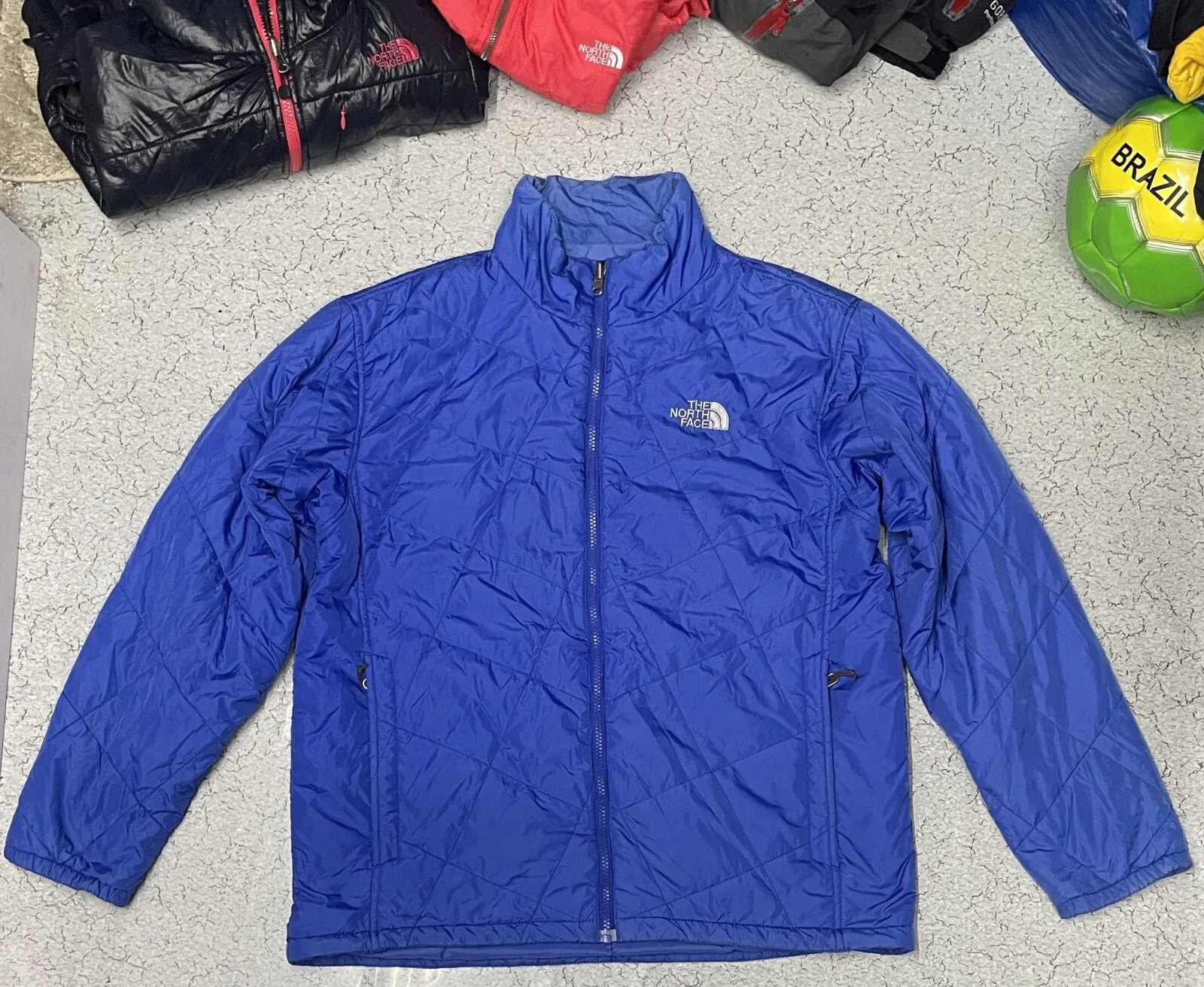 The North Face winter Puffer Jacket Blue Size XL