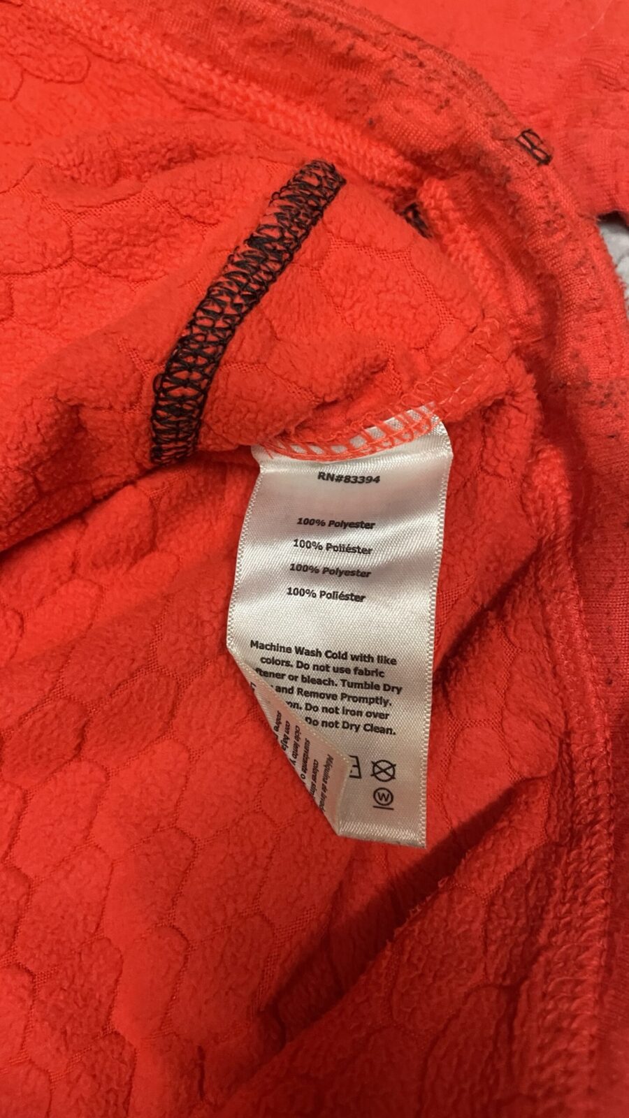 Asics Winter Track Tshirt Orange Size L