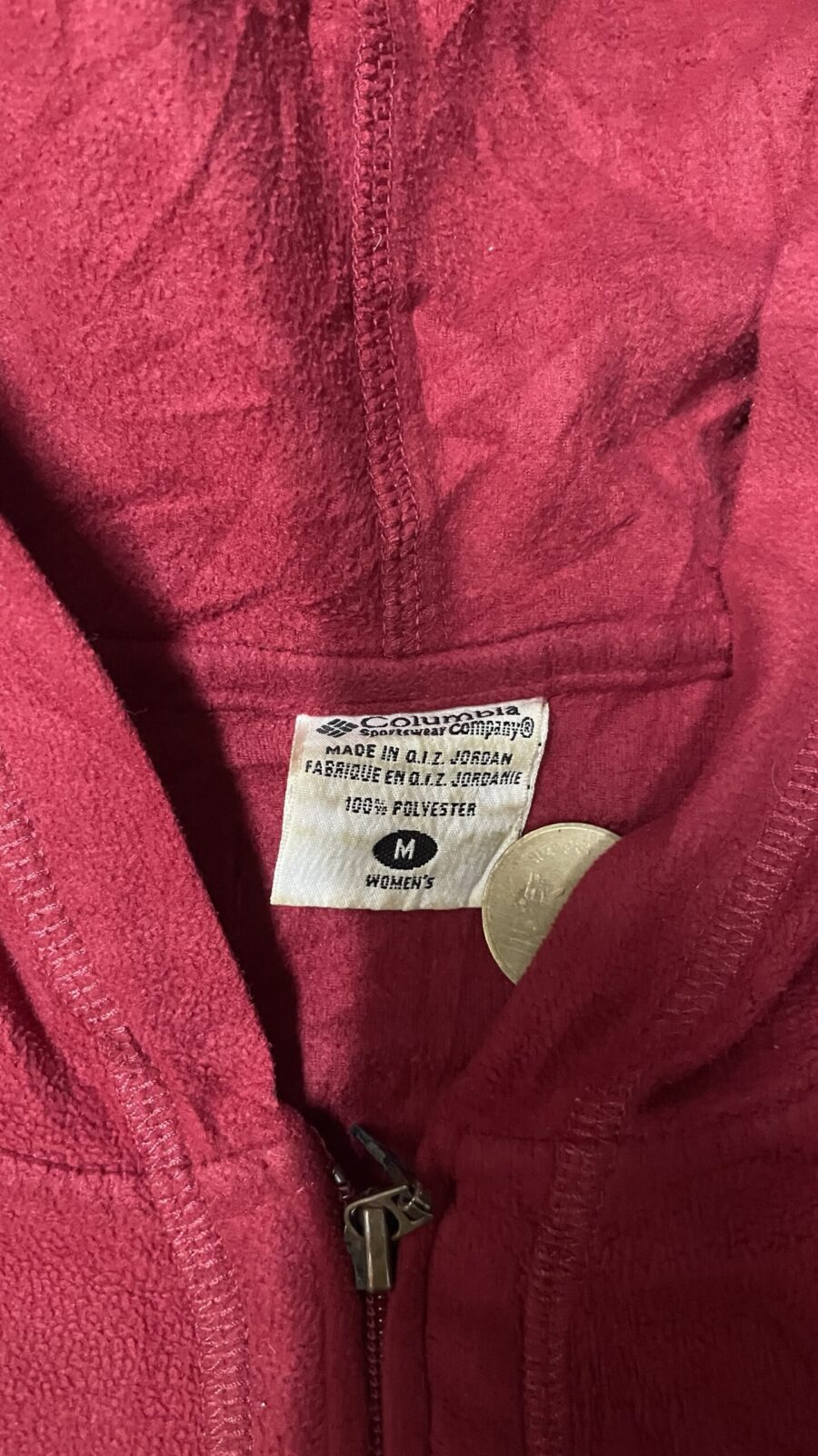 Columbia Women’s Winter Hooded Sweater Red Size S