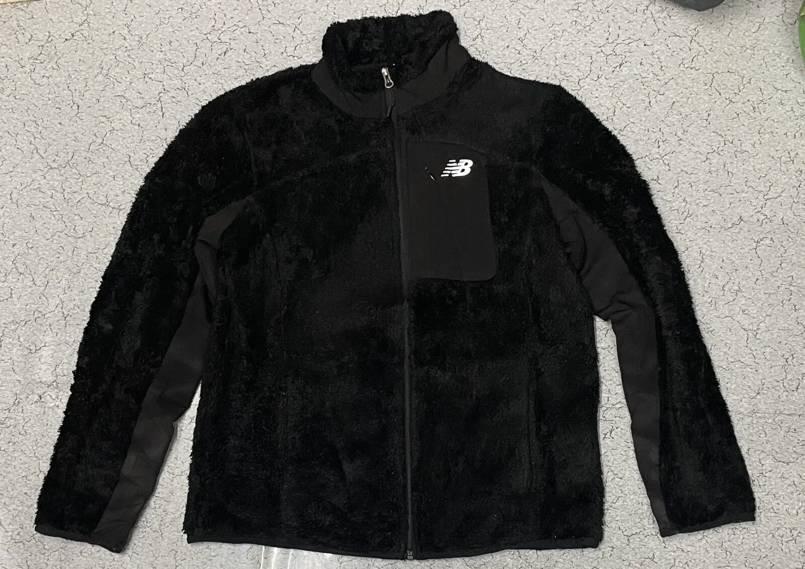 New Balance Winter Fleece Jacket Unisex Black Size M-L