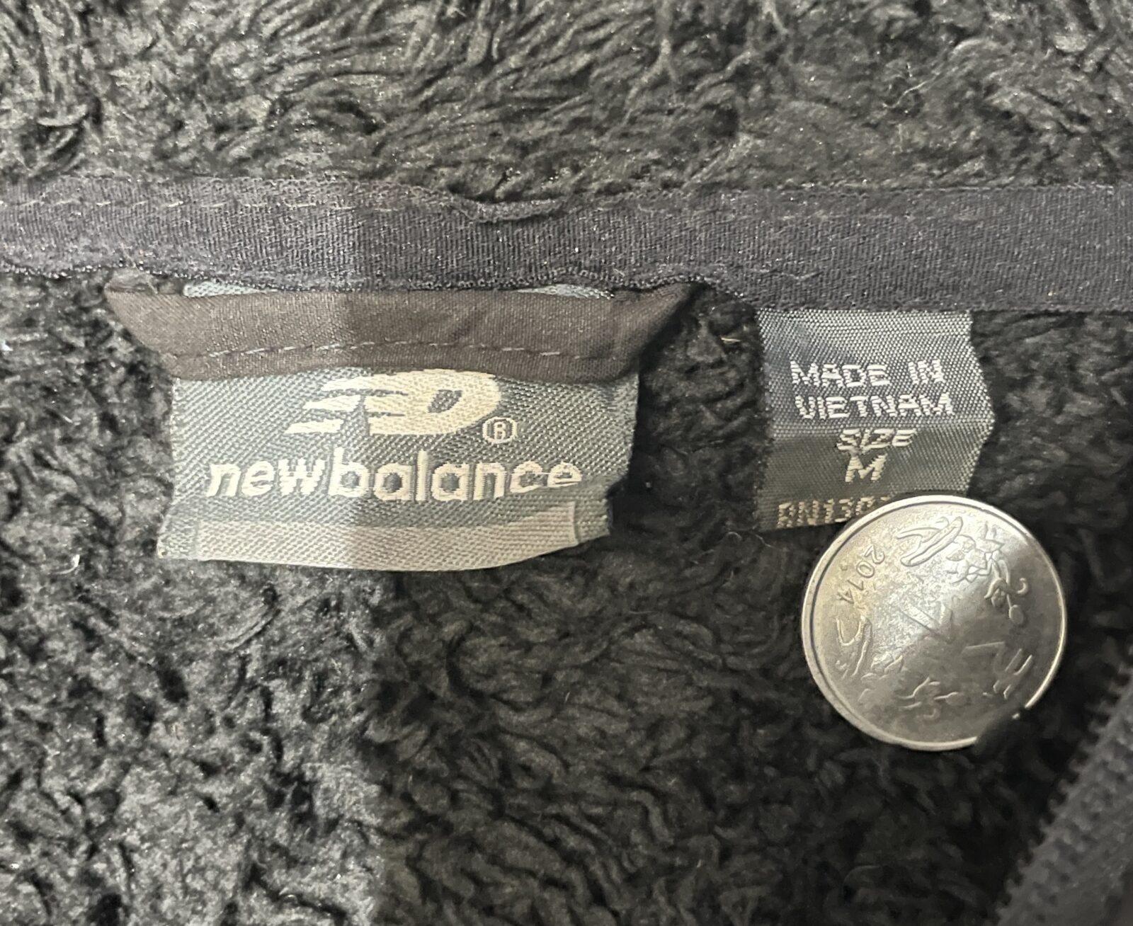 New Balance Winter Fleece Jacket Unisex Black Size M-L