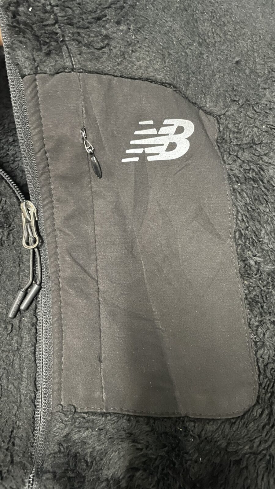 New Balance Winter Fleece Jacket Unisex Black Size M-L