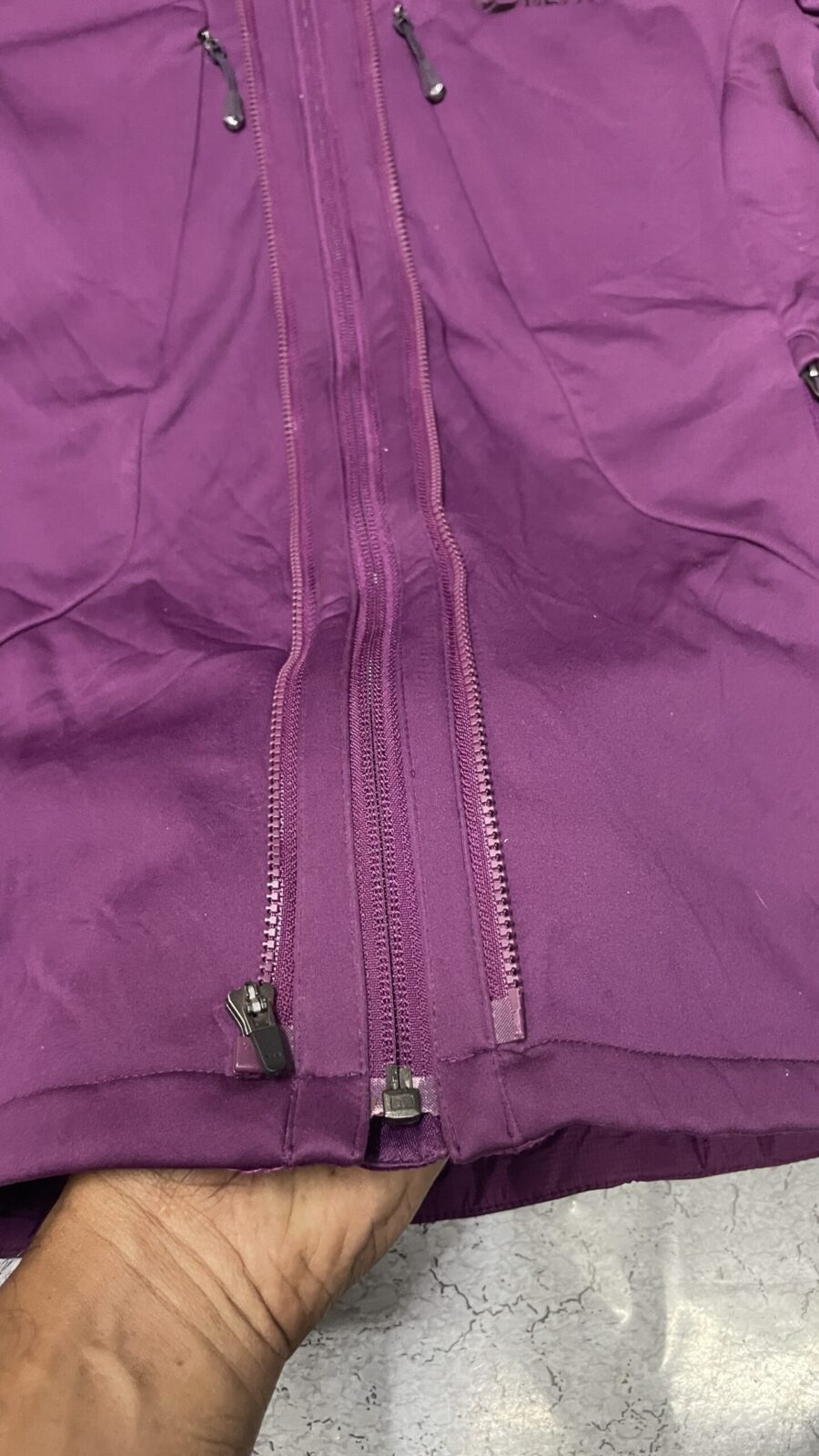 Nepa Nolimit Extreme Puffer Hooded Winter Jacket black Purple M