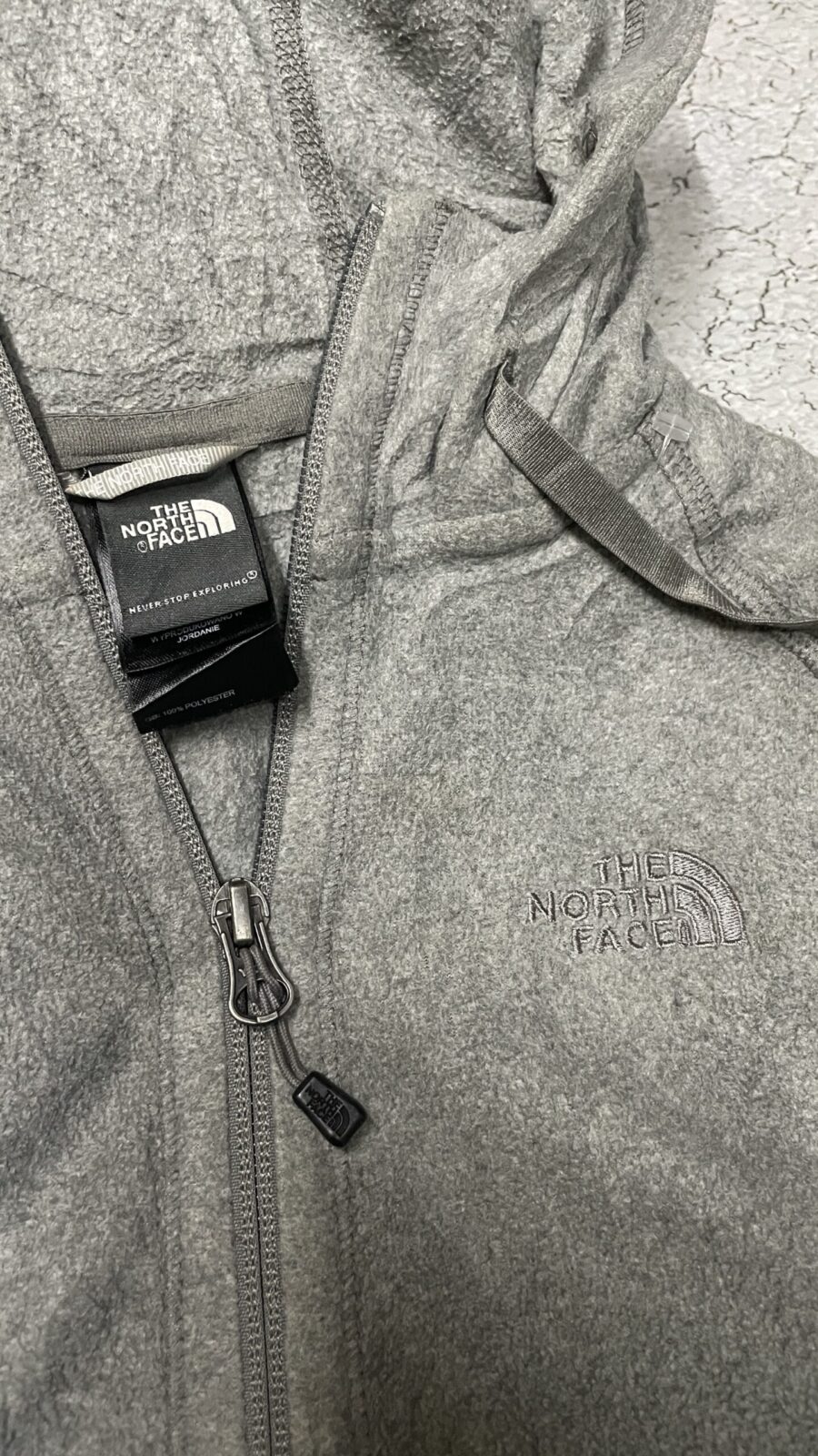 The North Face Hooded Track Jacket Grey size XS