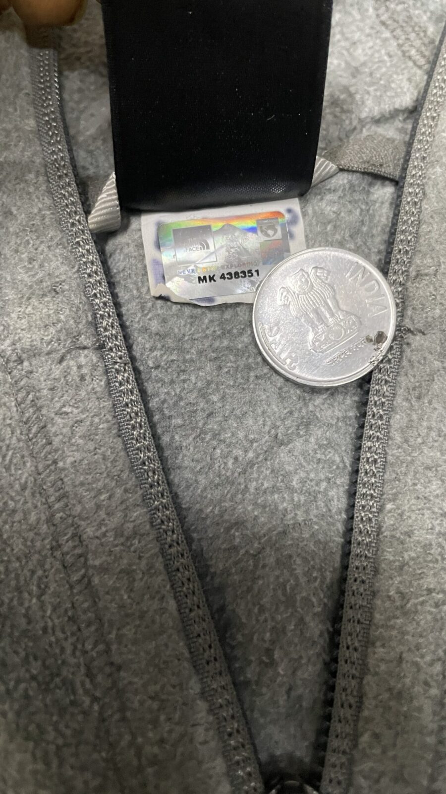 The North Face Hooded Track Jacket Grey size XS