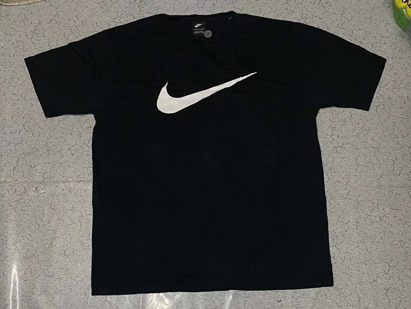 Nike Vintage Swoosh Tshirt Black Size Xxl