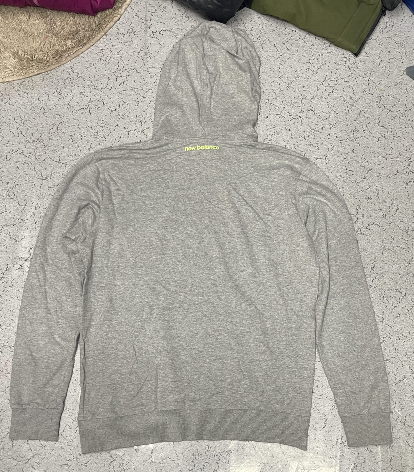 New Balance Hoodie Gsm Grey Size Xl