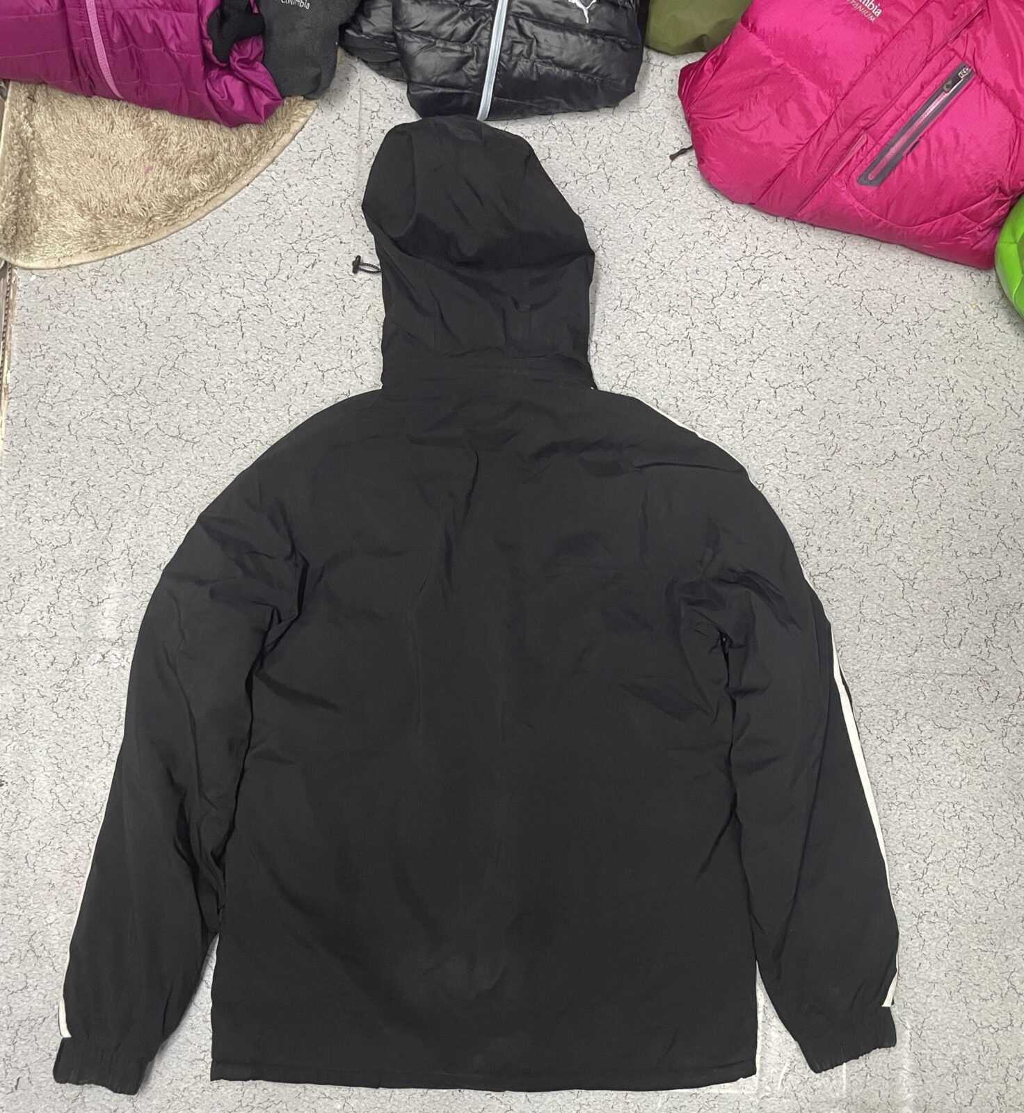 Adidas Reversible Unisex Winter Hooded Oversized Jacket Size Xl