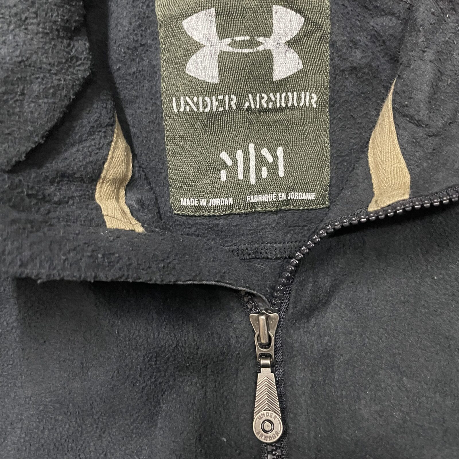 Under Armour Half Zip Up Fleece Sweater Black Size L