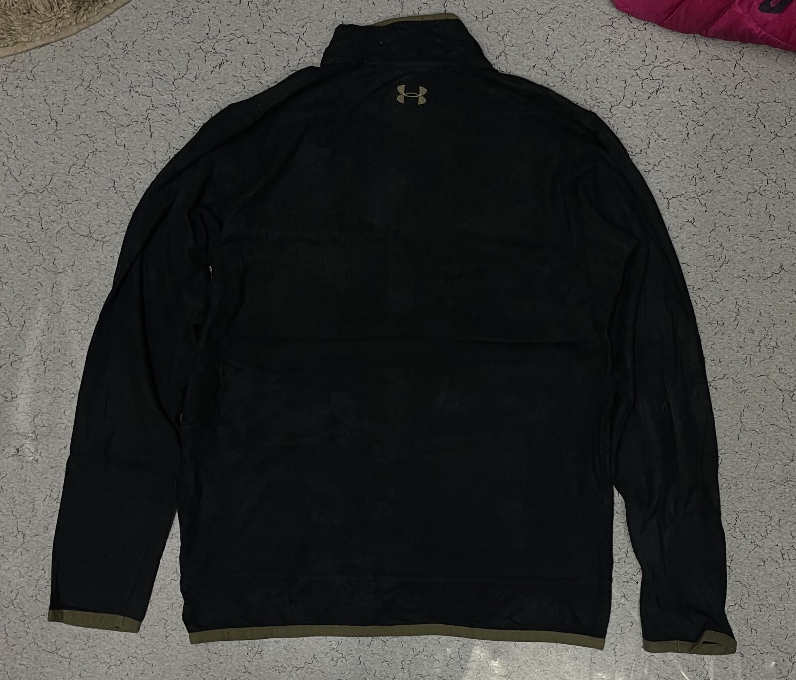 Under Armour Half Zip Up Fleece Sweater Black Size L