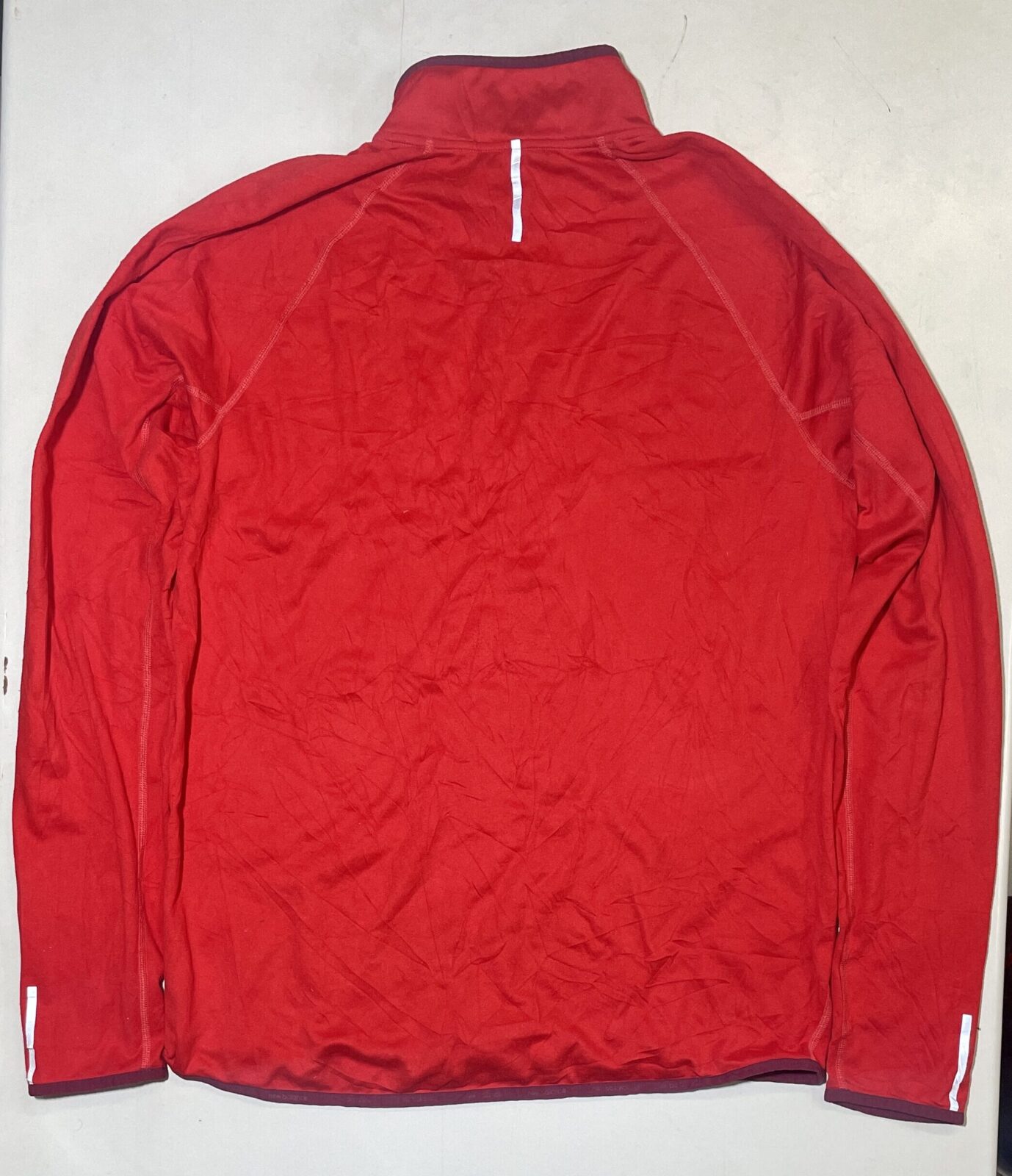New Balance Half Zip Up Men’S Tshirt Red Xl