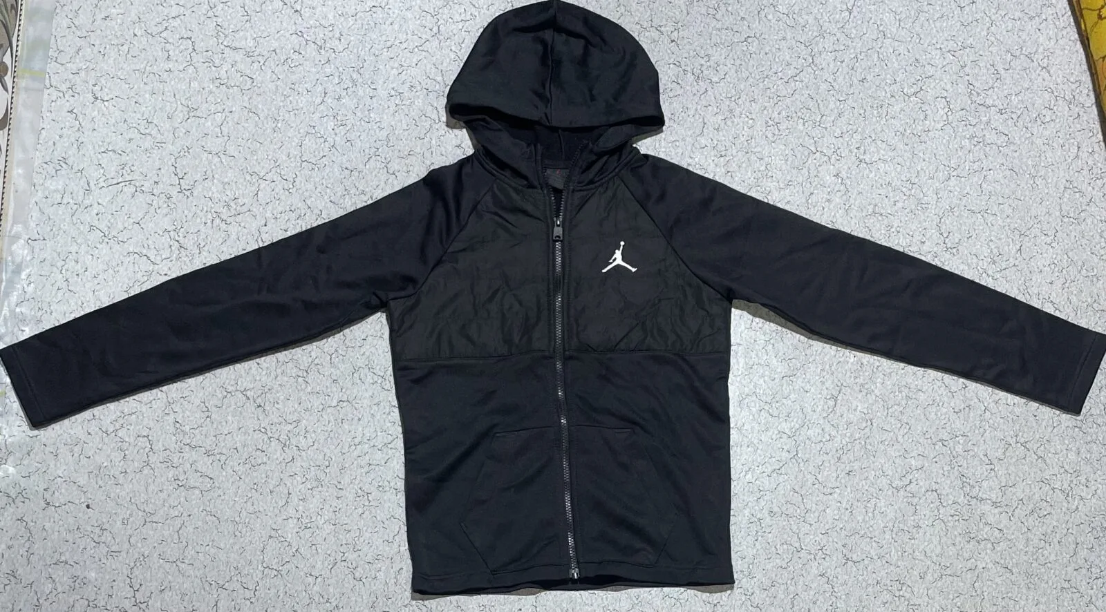 Jordan Youth Full-Zip Performance Hoodie Jacket Black Size S
