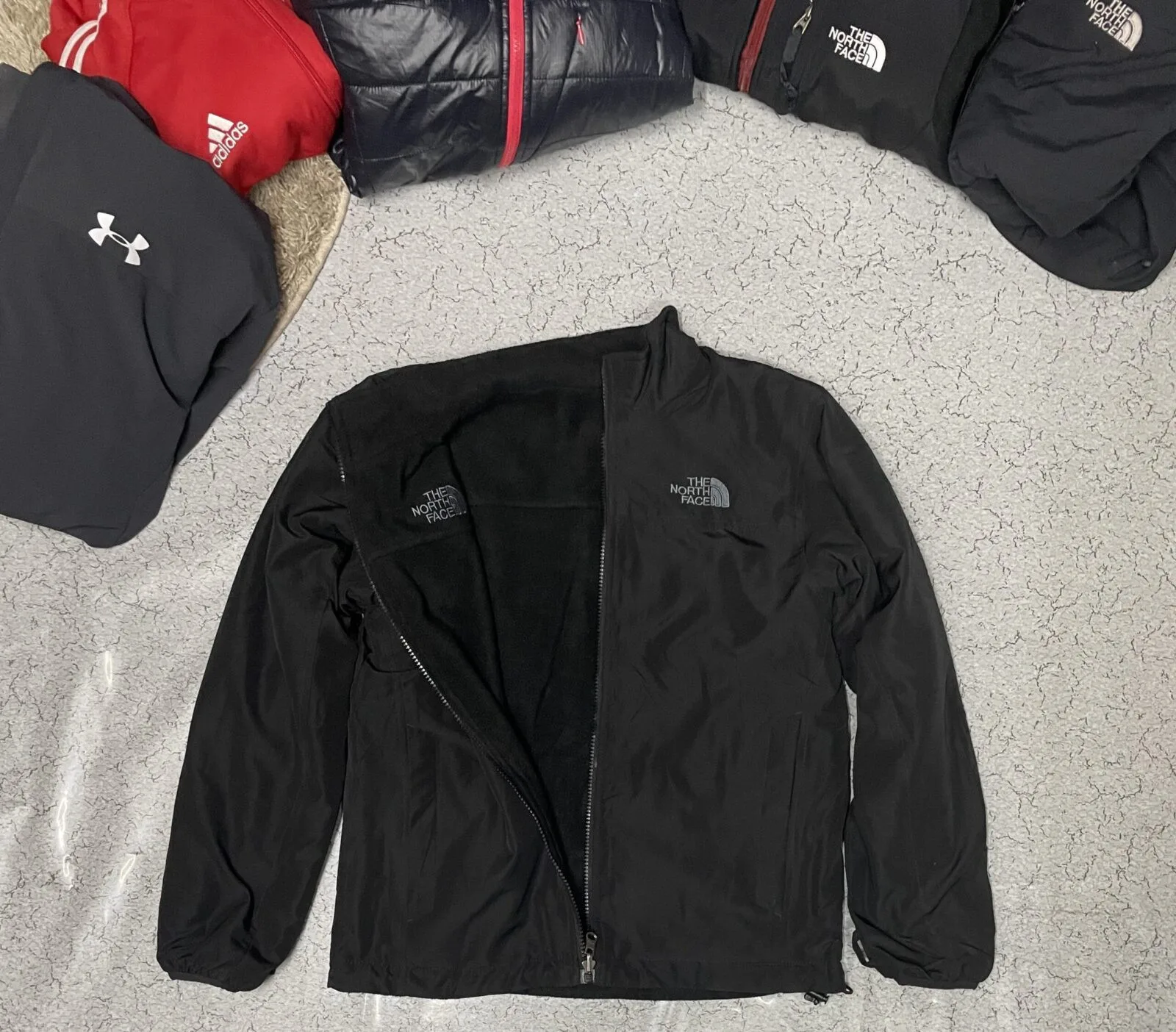 The North Face Reversible Puffer Fleece Winter Jacket size S