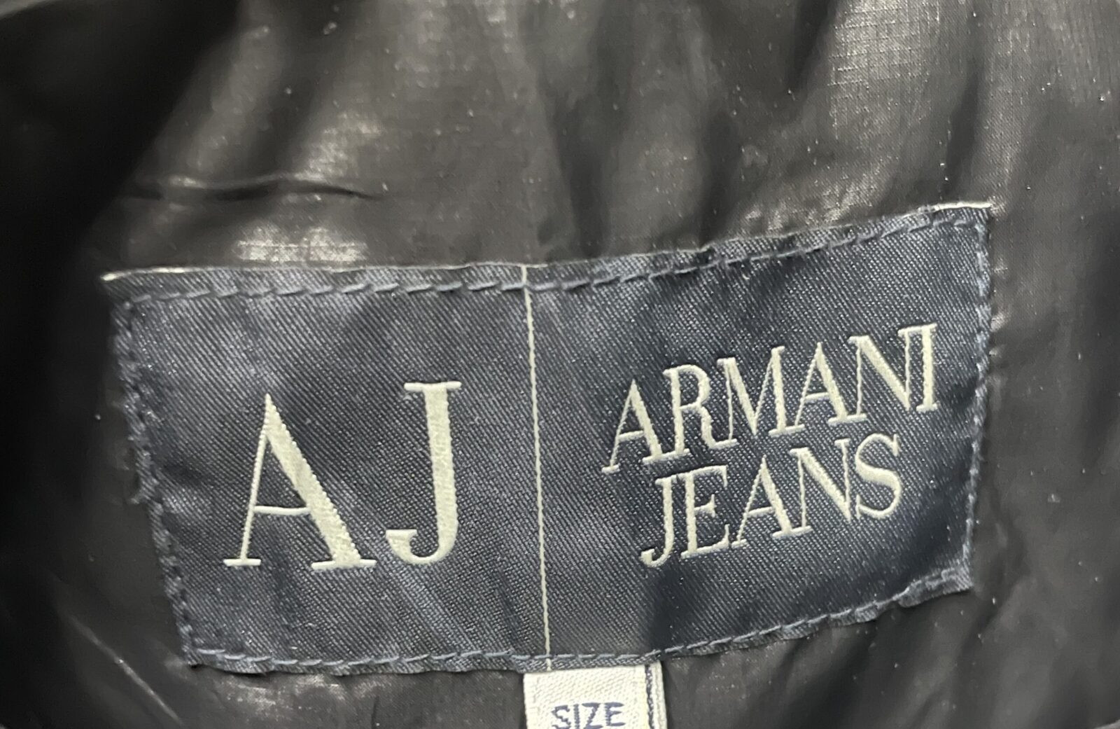 Armani Jeans Puffer Button Jacket Lite Weight black size Xl