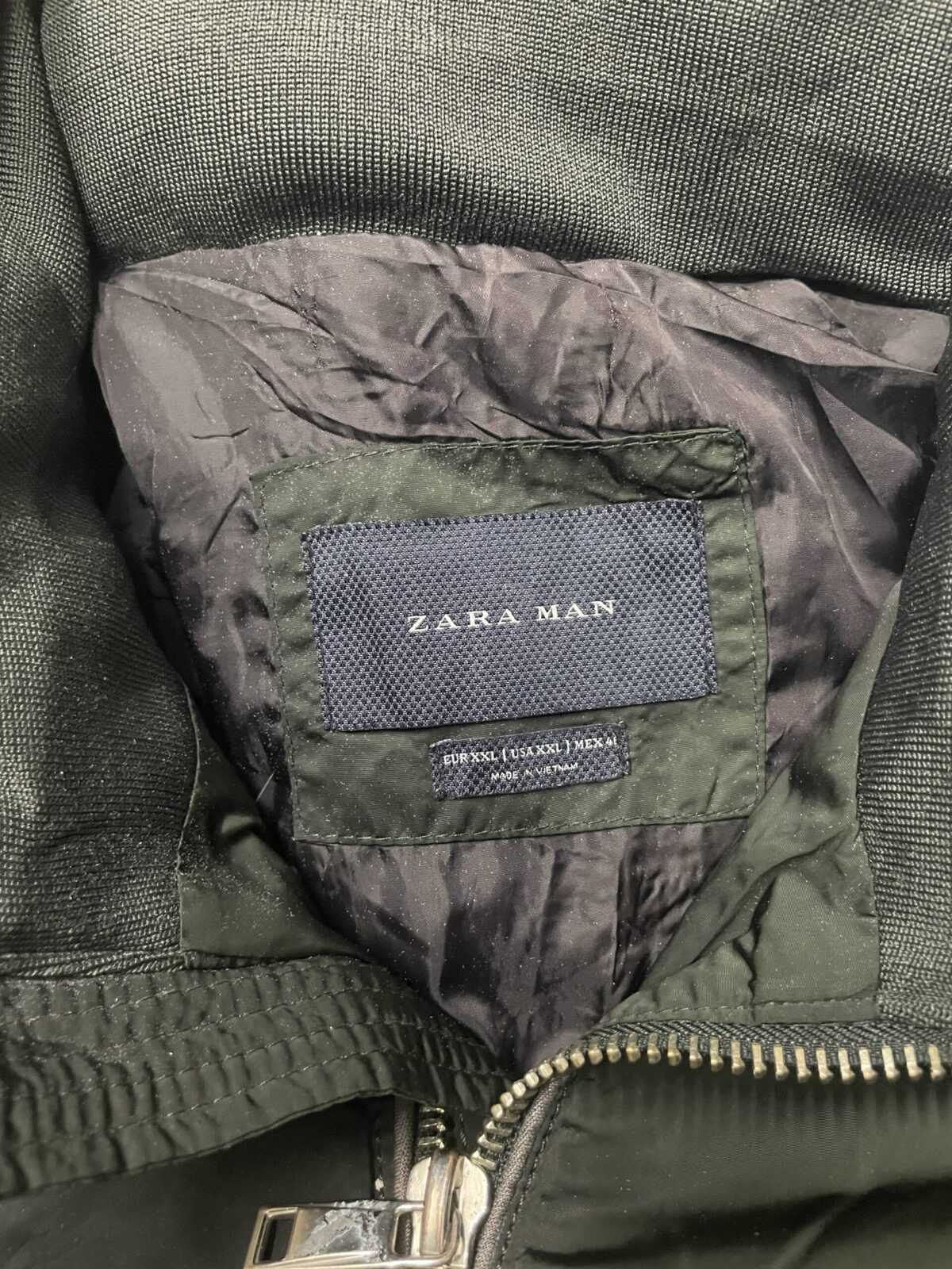 Zara Men Olive Green Bomber jacket size XL