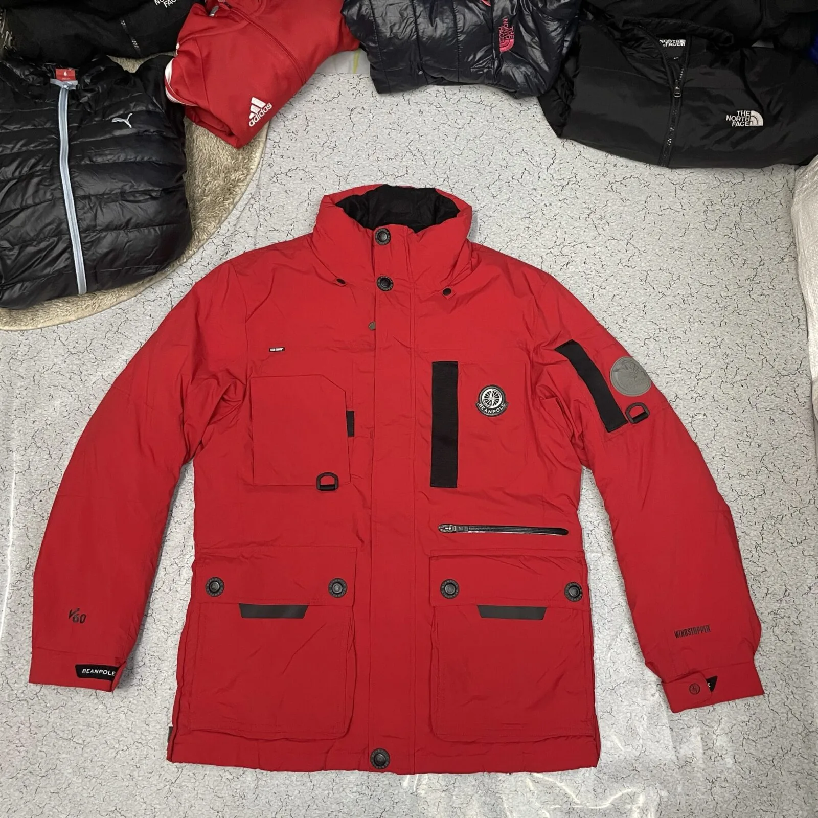 Beanpole Outdoor V60 Outdoor Parka Jacket Red | Waterproof | WindStopper | Winter L
