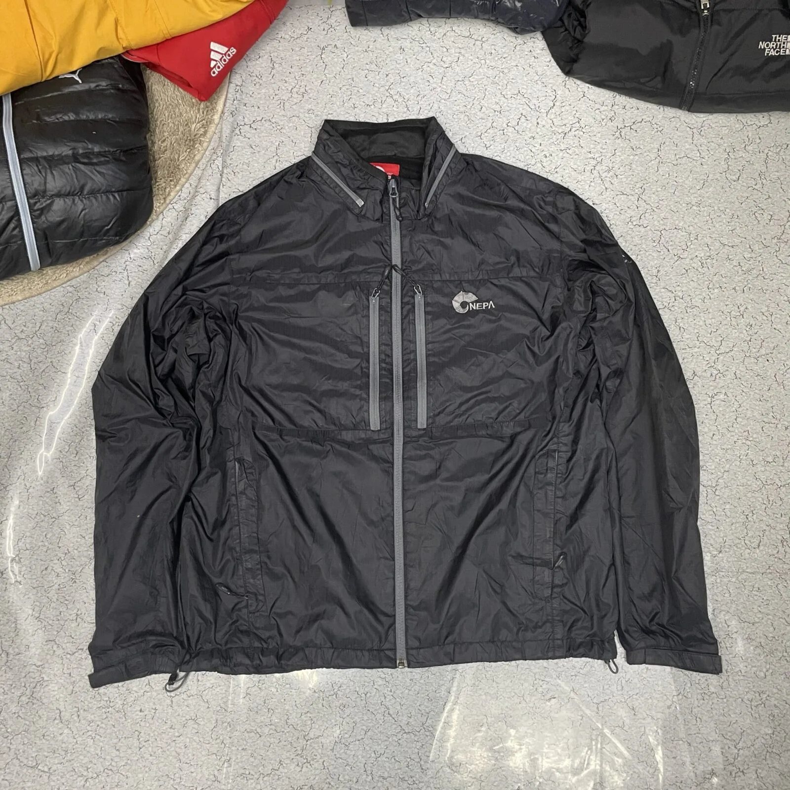 NEPA Black Lightweight Windbreaker Jacket Black XL
