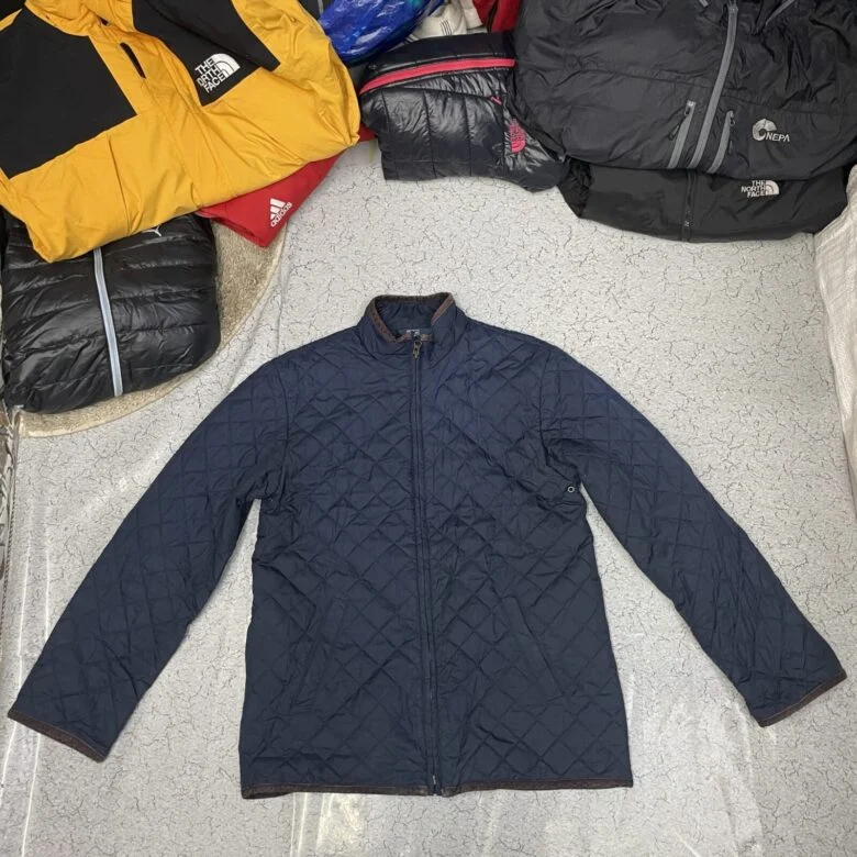 Polo By Ralph Lauren Navy Quilted Insulated Classic Zip Winter Jacket | S
