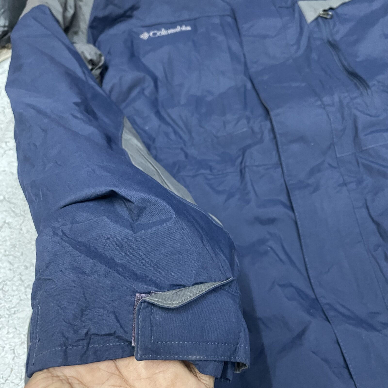 Columbia Insulated Navy Blue Grey Outdoor Cold Weather Jacket -XXL