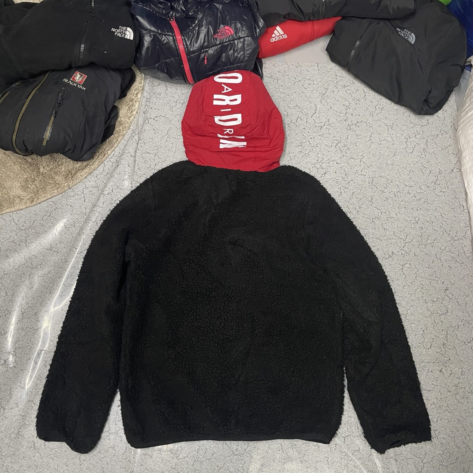 Jordan Hooded Sherpa fleece winter Jacket M