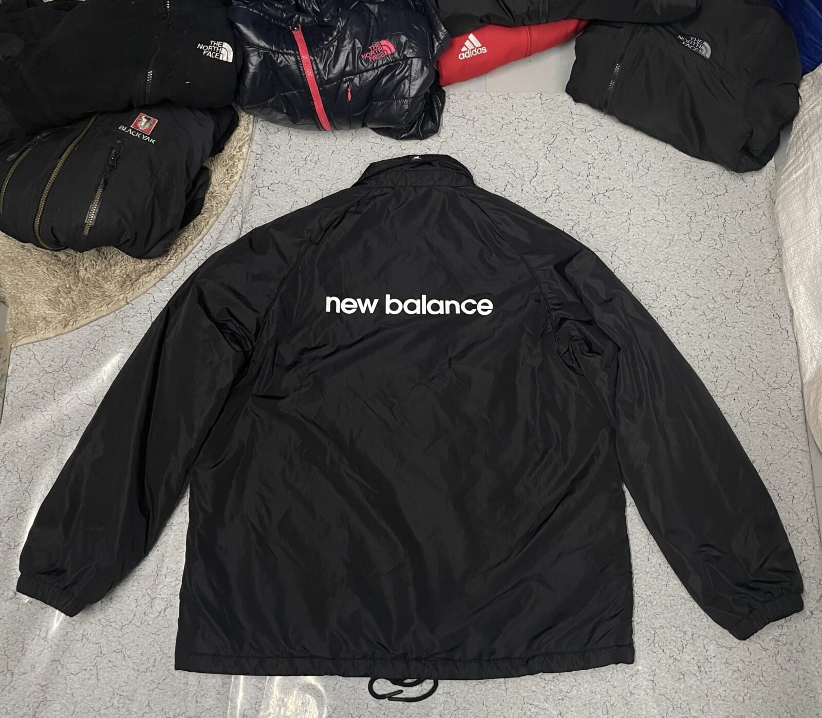 New Balance Coach Jacket Lightweight Insulated Black -L