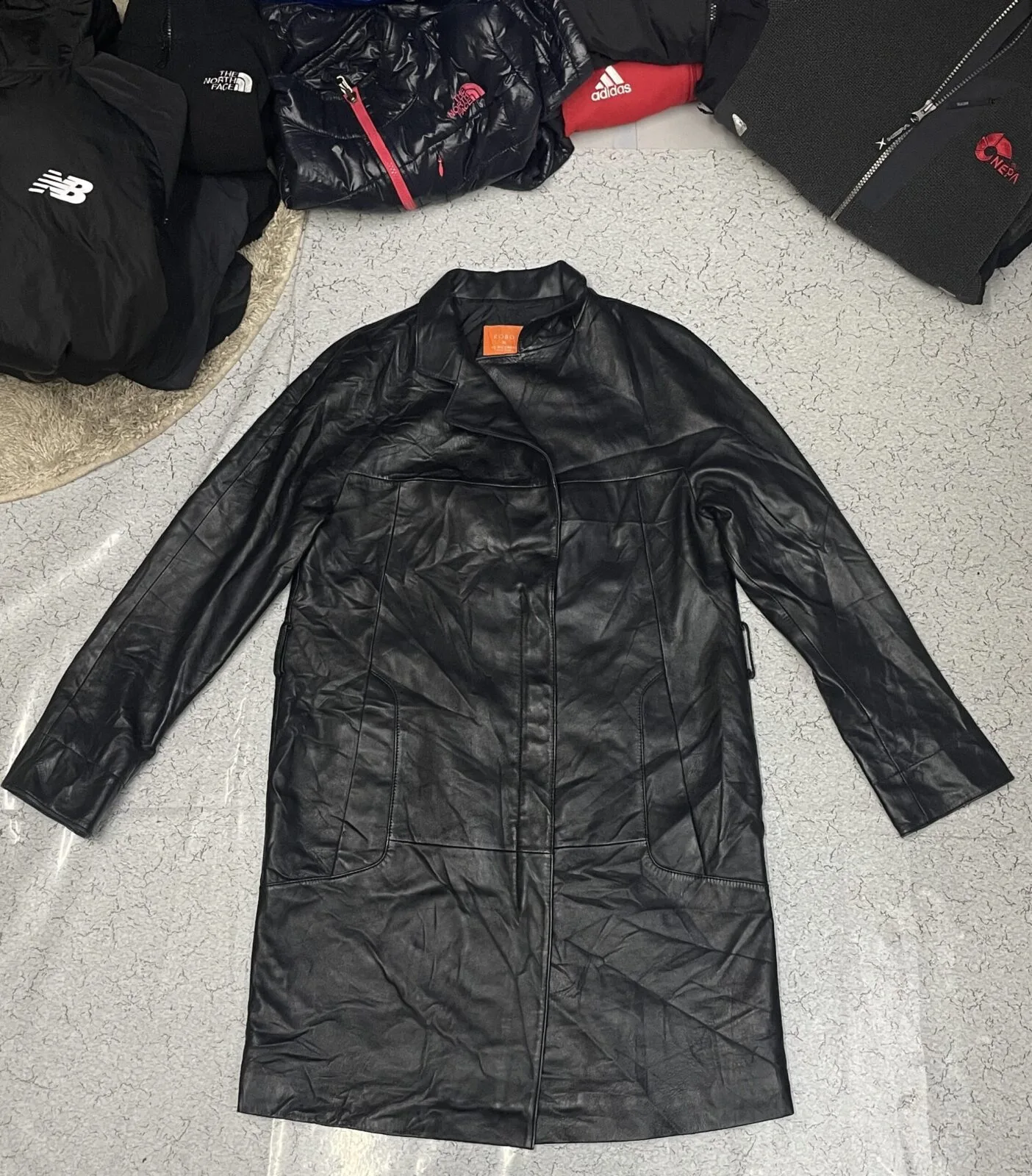 Robo X Real Leather Parka Jacket Made In Korea S