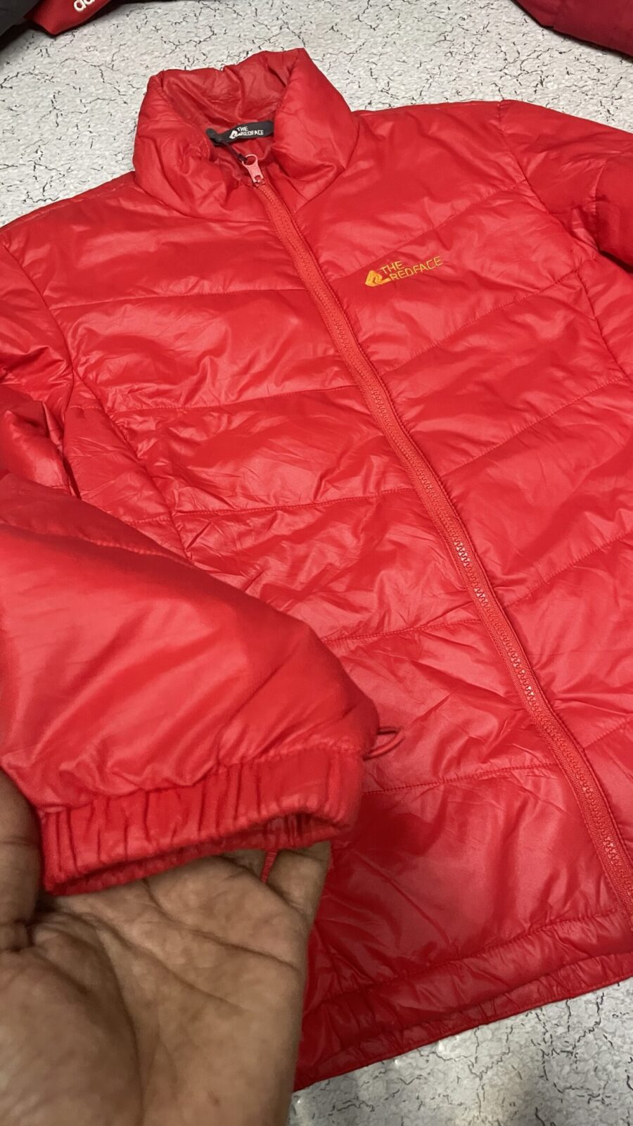 The Red Face Puffer Winter Jacket Orange-M
