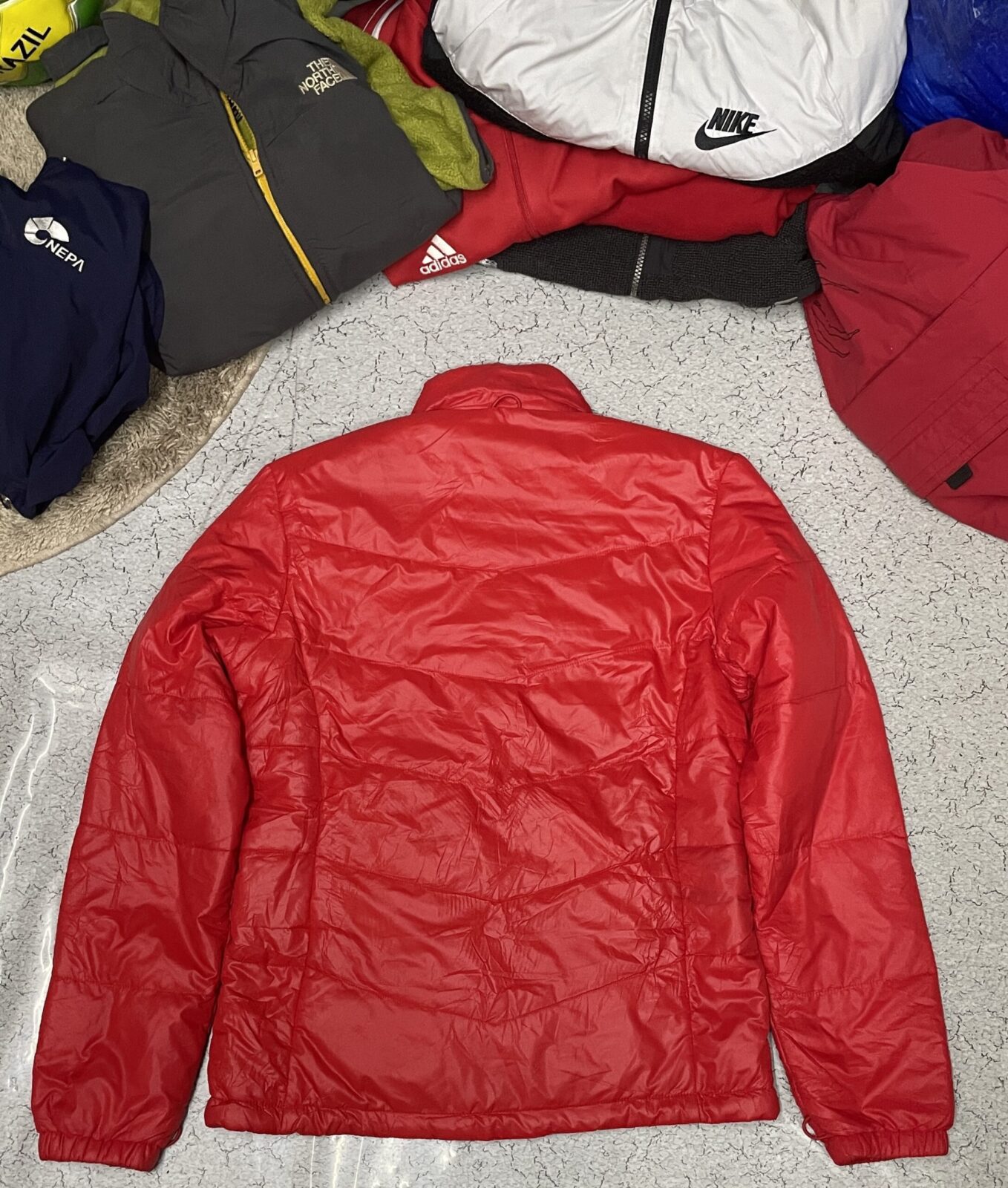The Red Face Puffer Winter Jacket Orange-M