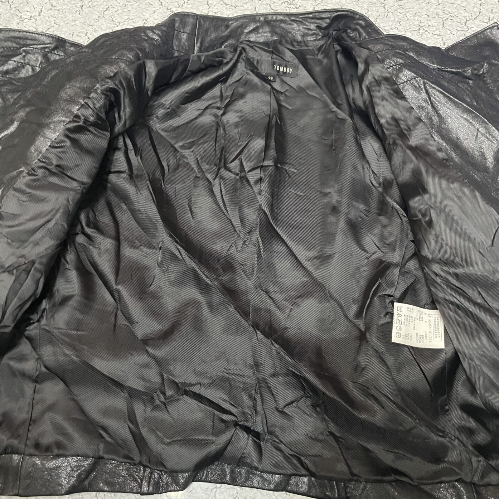 Tomboy Women’s Black Faux Leather Biker Jacket Stylish Slim Fit Moto