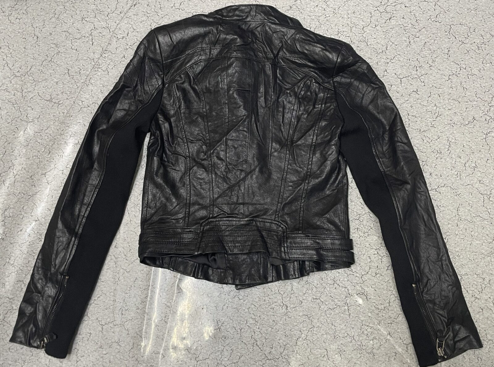 Tomboy Women’s Black Faux Leather Biker Jacket Stylish Slim Fit Moto