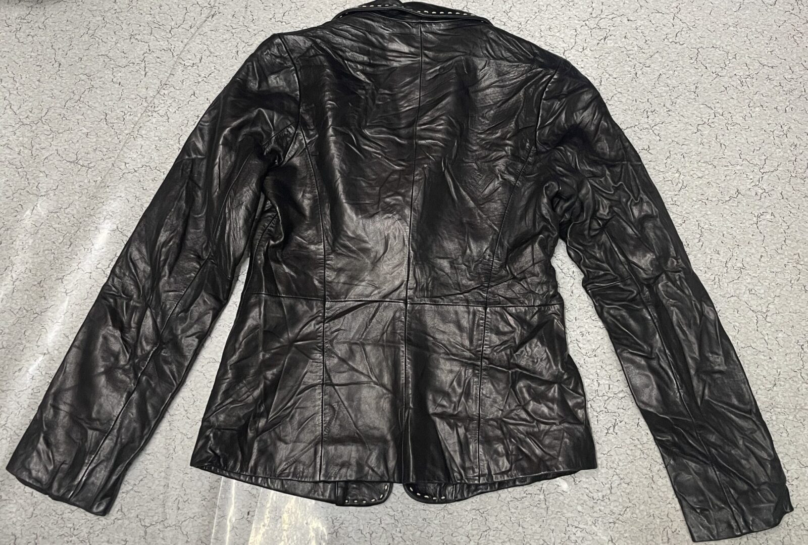 Banana Republic Women’s Genuine Leather Coat Black -XS