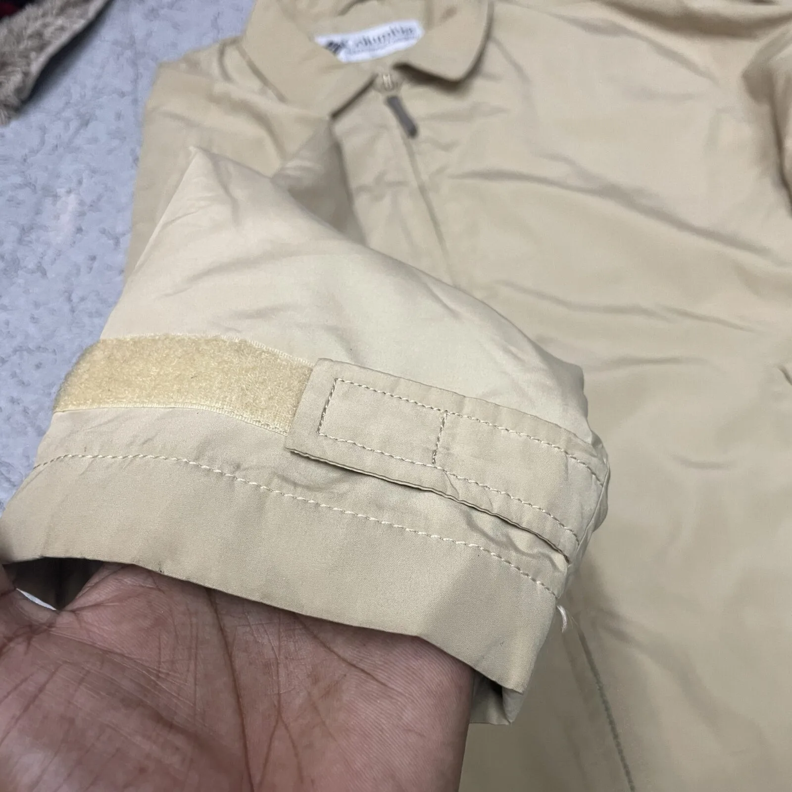 Columbia Sportswear Beige Windbreaker Casual Outdoor Xxl
