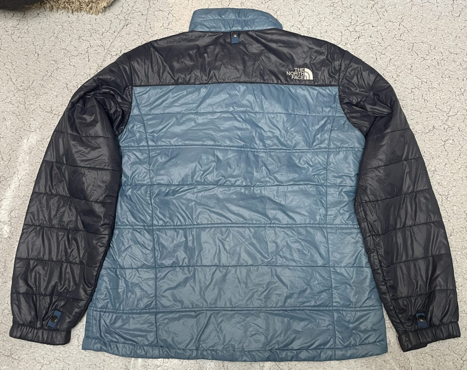 The North Face Insulated Puffer Blue Black Jacket L