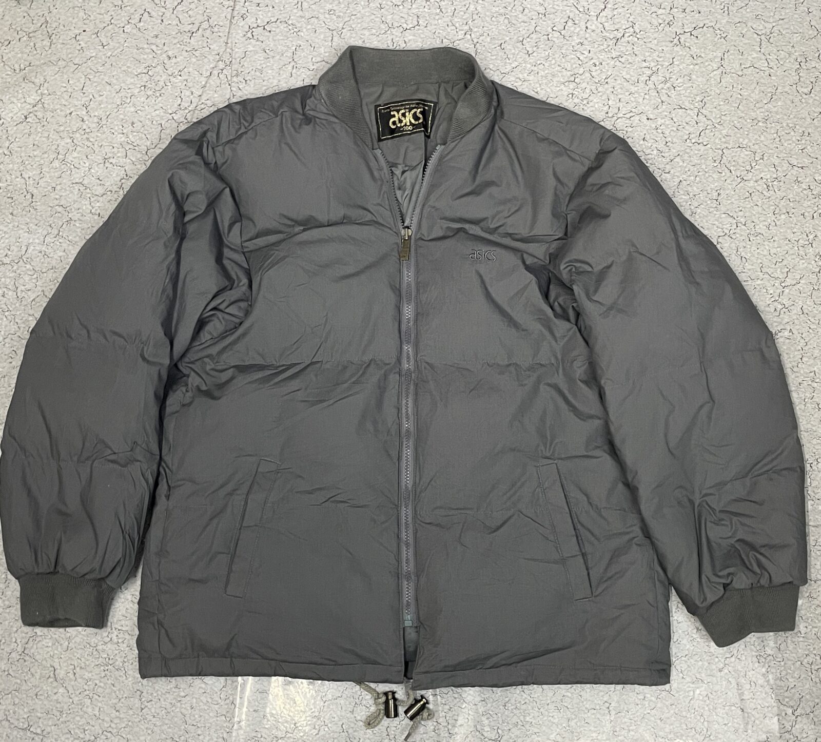 ASICS padded winter bomber-style puffer Jacket Grey XL