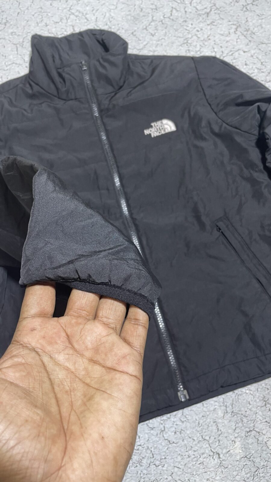 The North Face Black Lightweight Full Zip Jacket – Size S