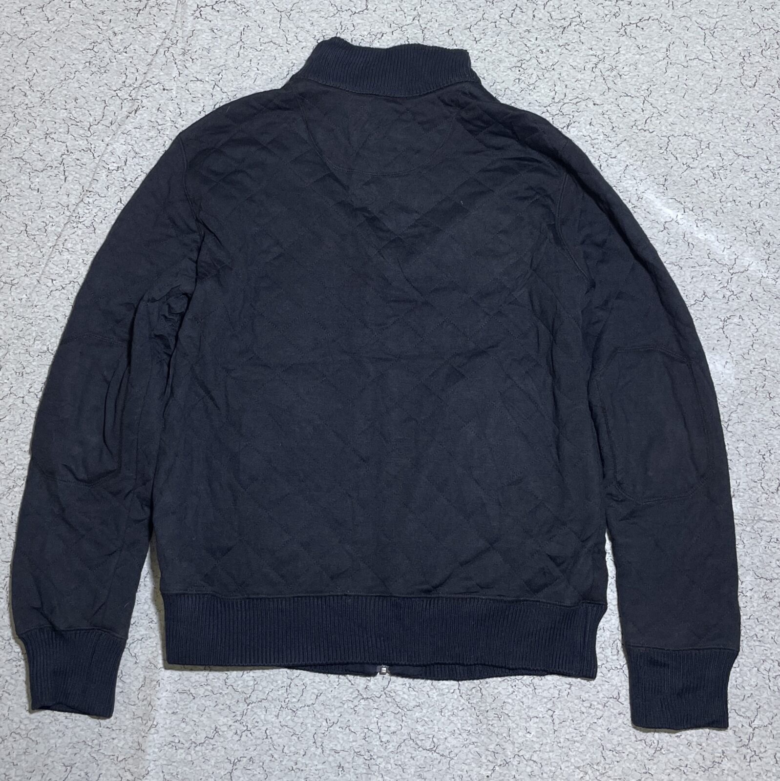 Lacoste Navy Blue Quilted Full Zip Jacket – Size 50 (L)